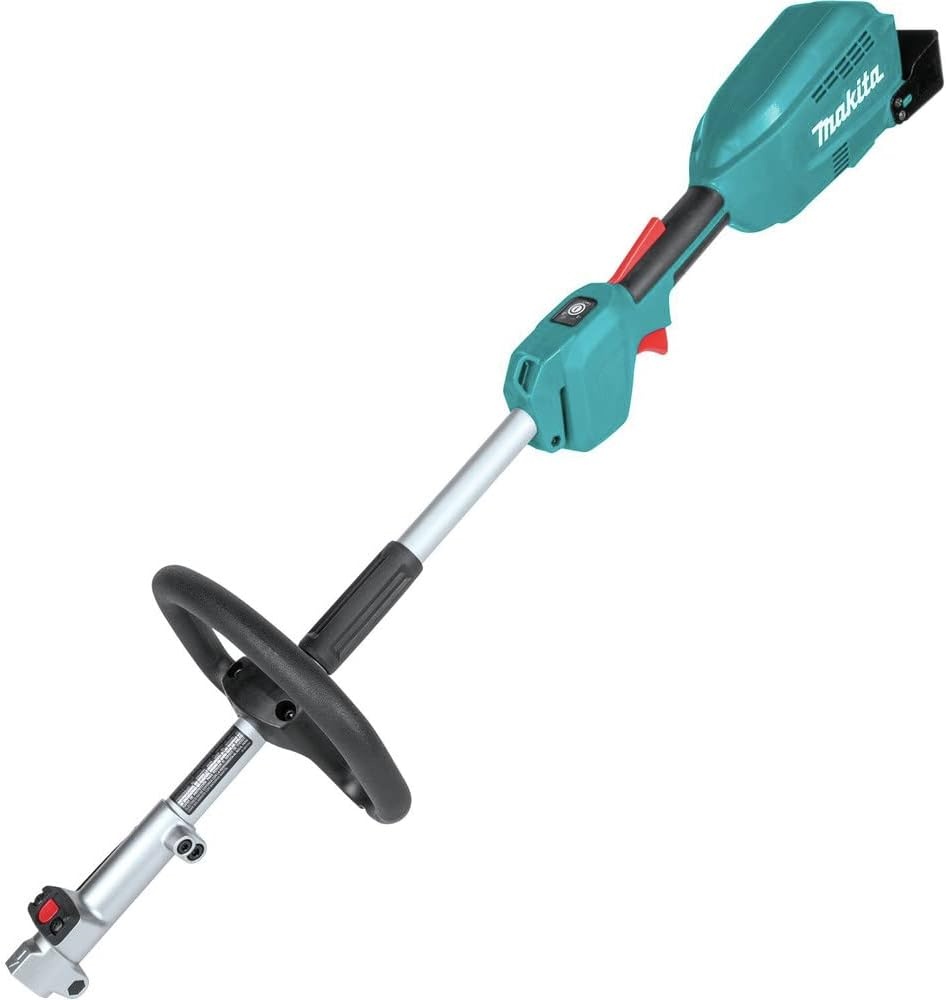 image:imageMakita XUX02SM1X3 18V LXT LithiumIon Brushless Cordless Couple Shaft Power Head Kit w 13 String Trimmer amp Blower Attachments 40Ah Includes 40ah BL1840B Battery and DC18SD Charger 13 Trimmer 000 Rpm Blower 111 MphCouple Shaft Power Head Kit