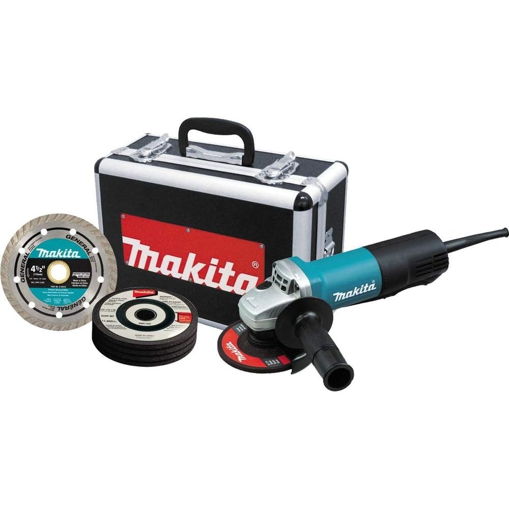 image:imageMakita 9557PBX1 412 Paddle Switch CutOffAngle GrinderTool with Case