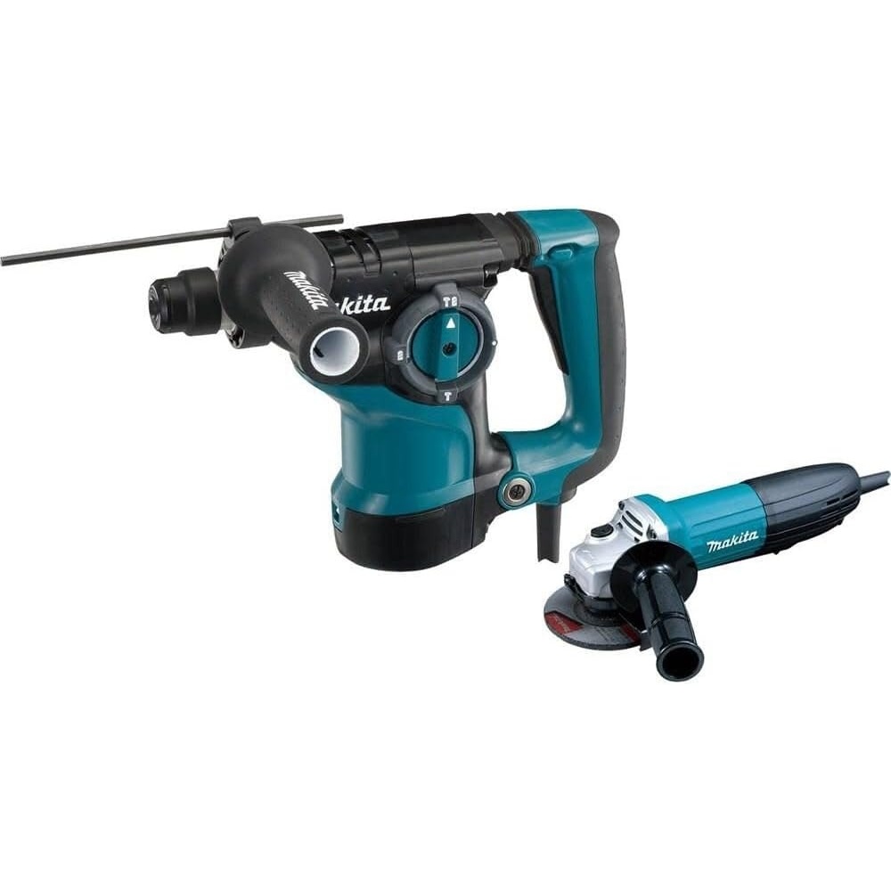 image:imageMakita HR2811FX 118 Rotary Hammer accepts SDSPLUS bits and 412 Angle Grinder