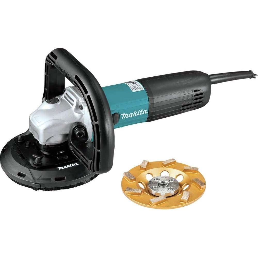 image:imageMakita PC5010CX1 5 SJSII Compact Concrete Planer with Dust Extraction Shroud and Diamond Cup Wheel