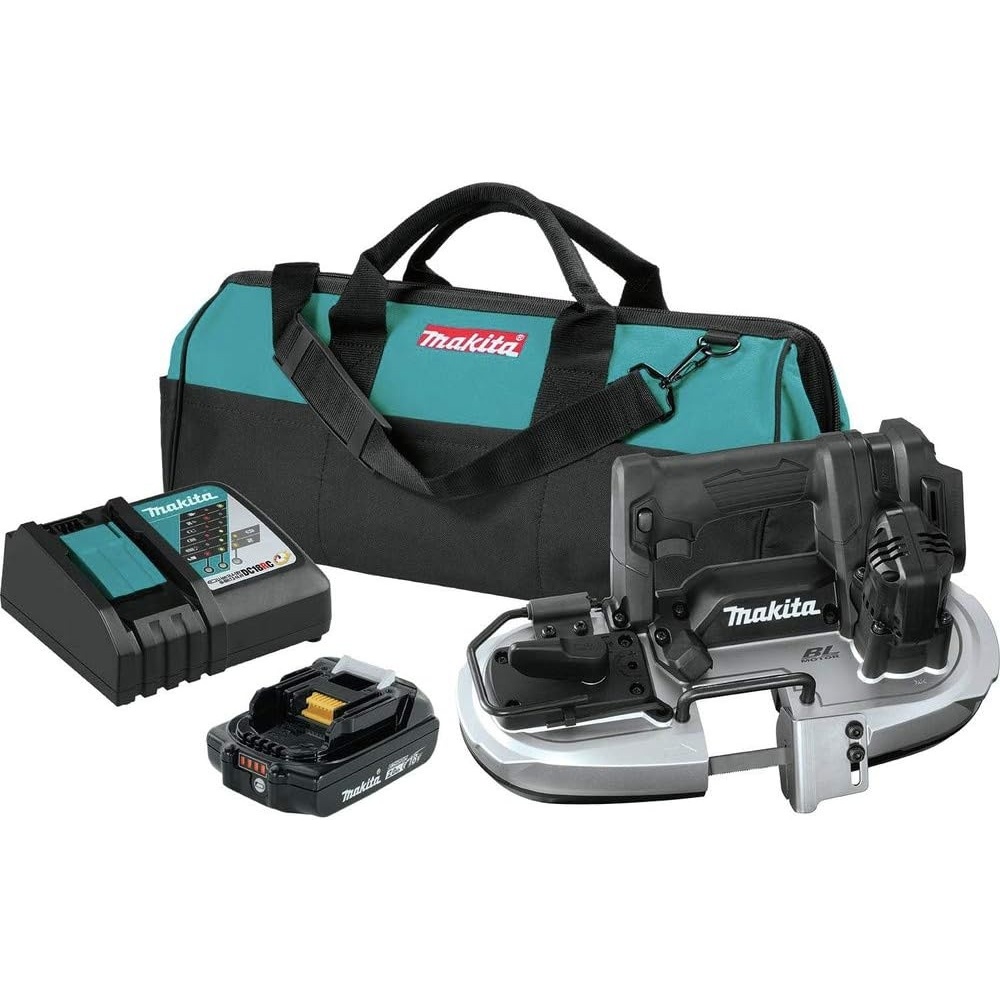 image:imageMakita XBP05R1B 18V LXT LithiumIon SubCompact Brushless Cordless Band Saw Kit 20Ah