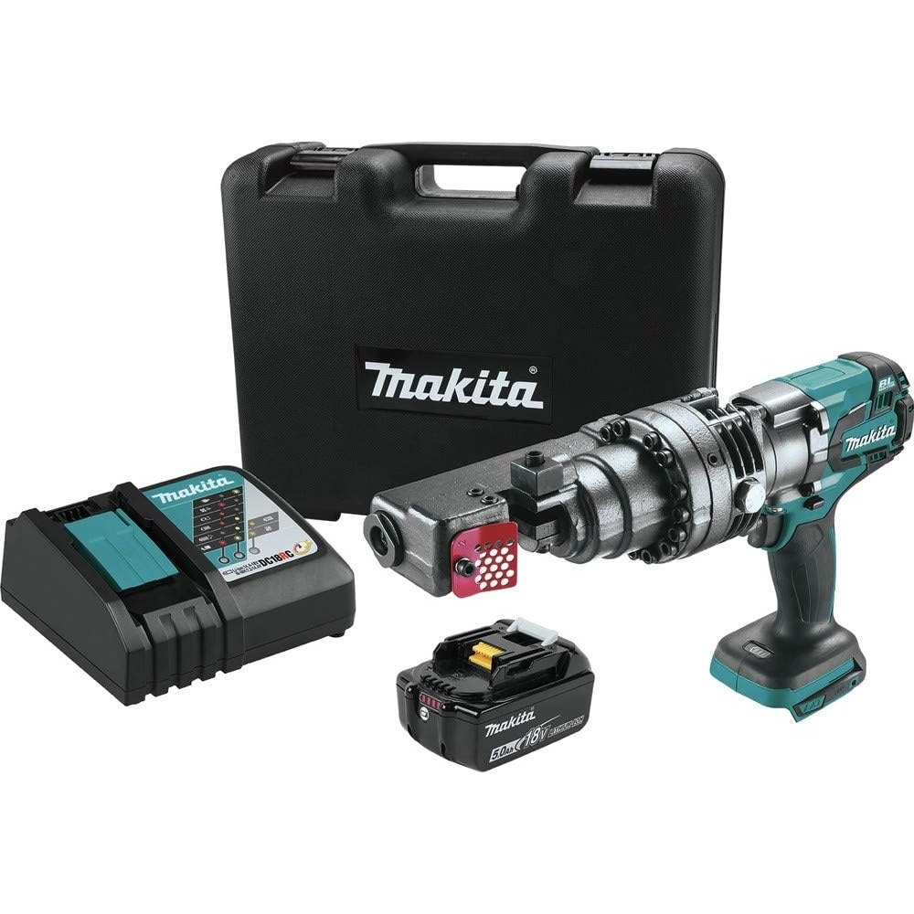 image:imageMakita XCS04T1 18V LXT LithiumIon Brushless Cordless Rebar Cutter Kit 50AhRebar Cutter Kit