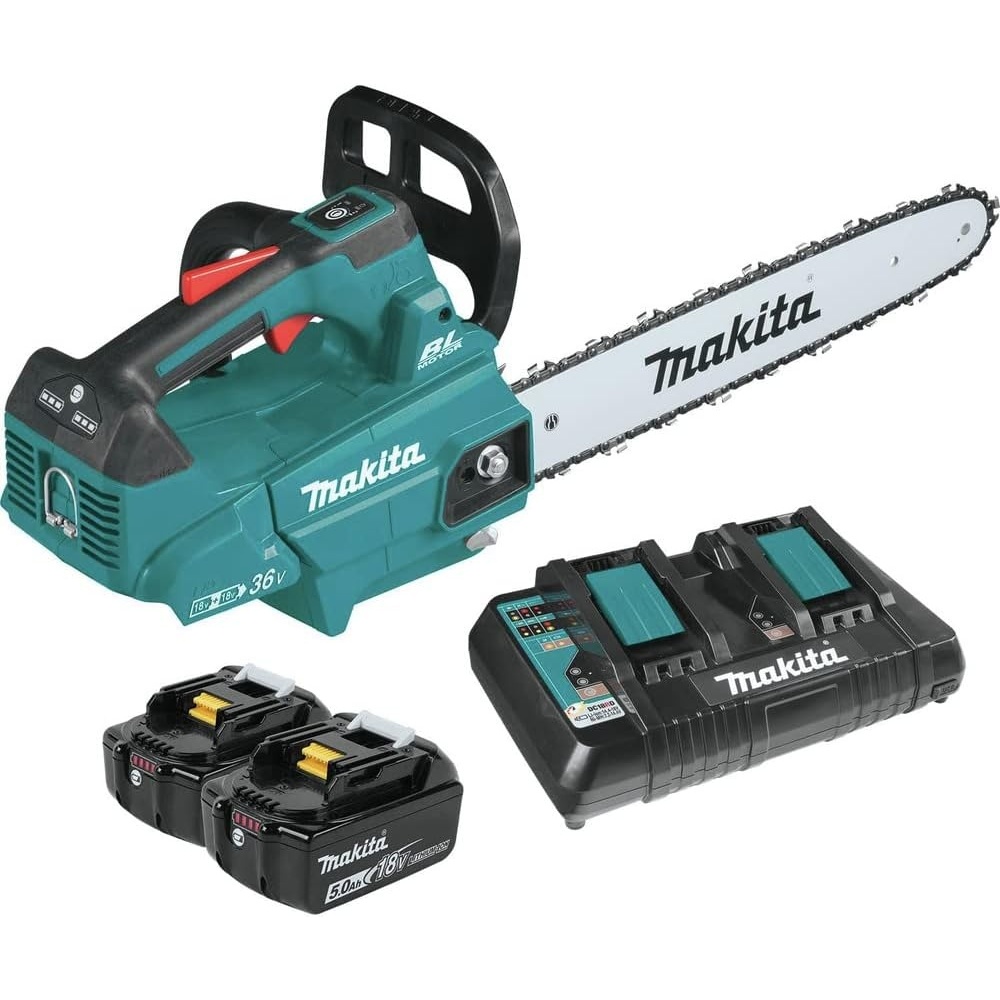 image:imageMakita XCU09PT LithiumIon Brushless Cordless 50Ah 18V X2 36V LXT 16 Top Handle Chain Saw Kit TealChainsaw Kit