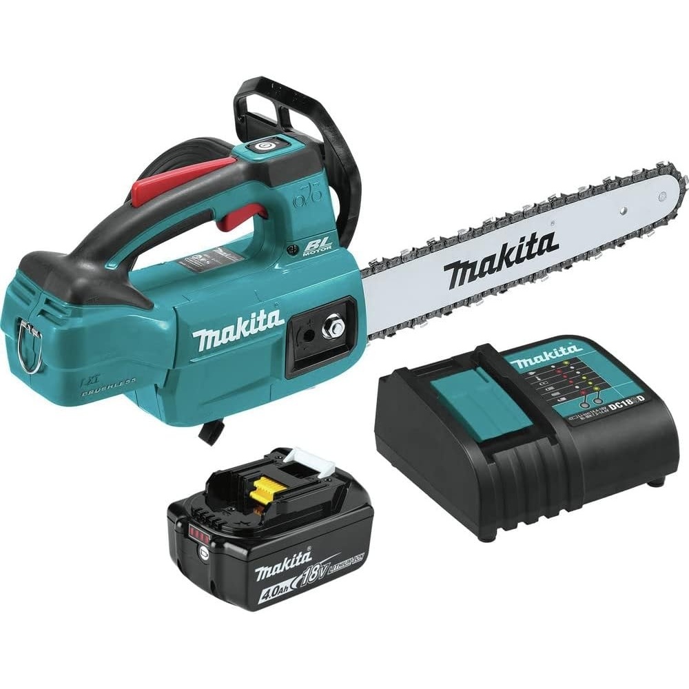 image:imageMakita XCU10SM1 18V LXT LithiumIon Brushless Cordless 12 Top Handle Chain Saw Kit 40 AhKit