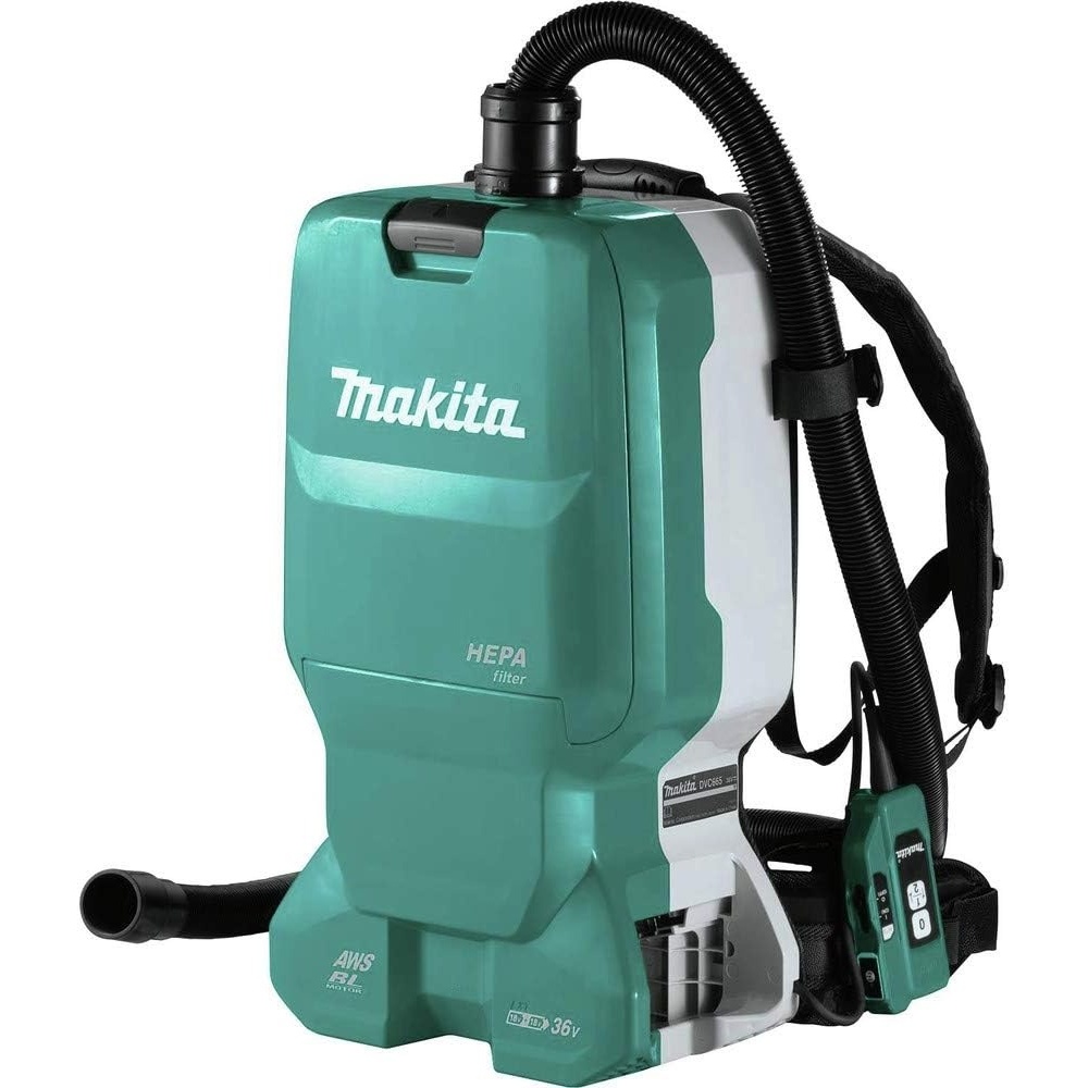 image:imageMakita XCV18ZX 18V X2 LXT LithiumIon 36V Brushless Cordless 16 Gallon HEPA Filter Backpack Dry Dust Extractor AWS Capable Tool OnlyDust Extractor Only