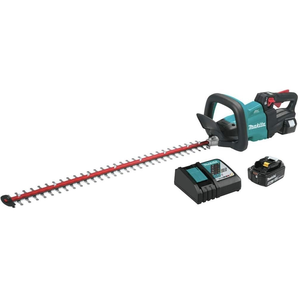 image:imageMakita XHU08T 18V LXT LithiumIon Brushless Cordless 30 Hedge Trimmer Kit 50AhKit w 50Ah battery