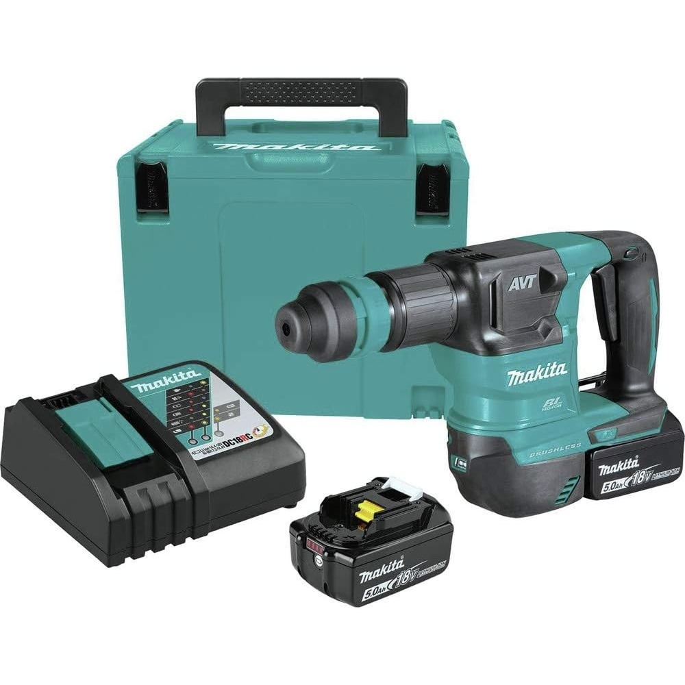 image:imageMakita XKH01TJ 18V LXT LithiumIon Brushless Cordless AVT Power Scraper Kit accepts SDSPLUS 50Ah