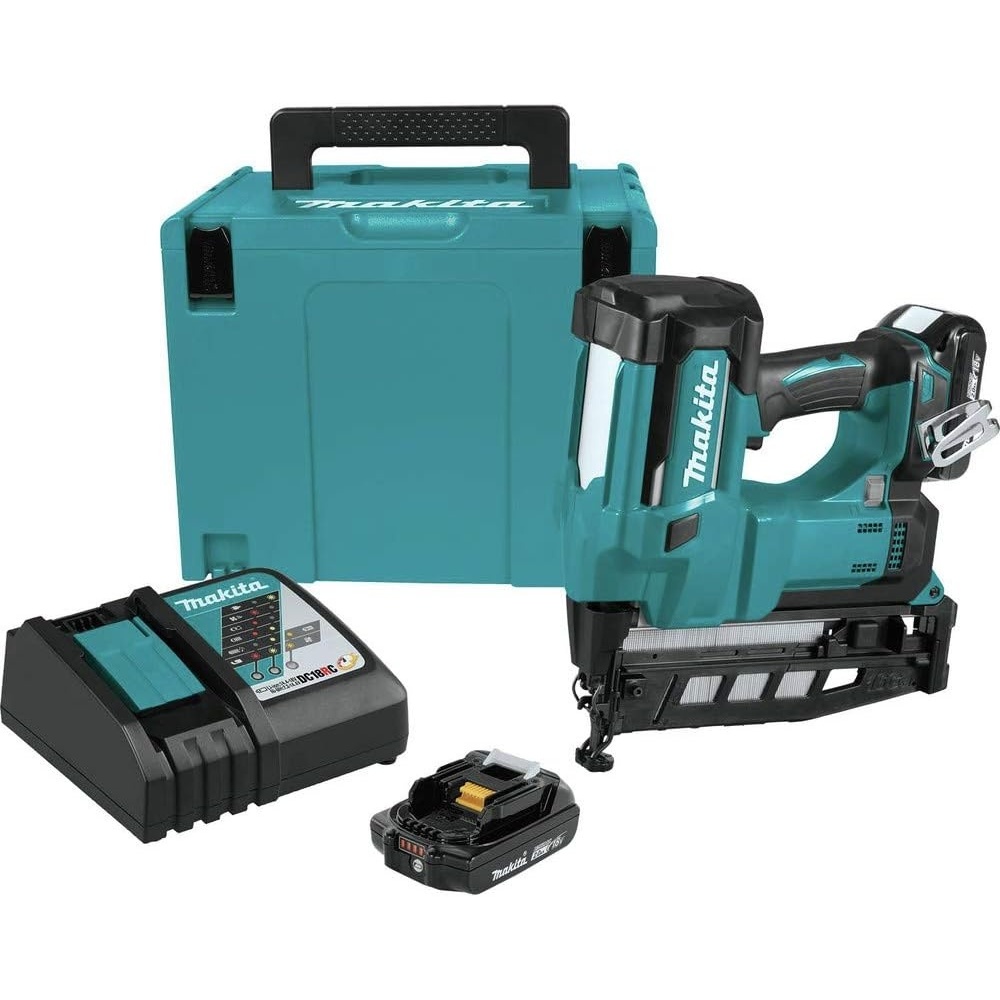 image:imageMakita XNB02RJ 18V LXT 212 Straight Finish Nailer Kit 16 Ga