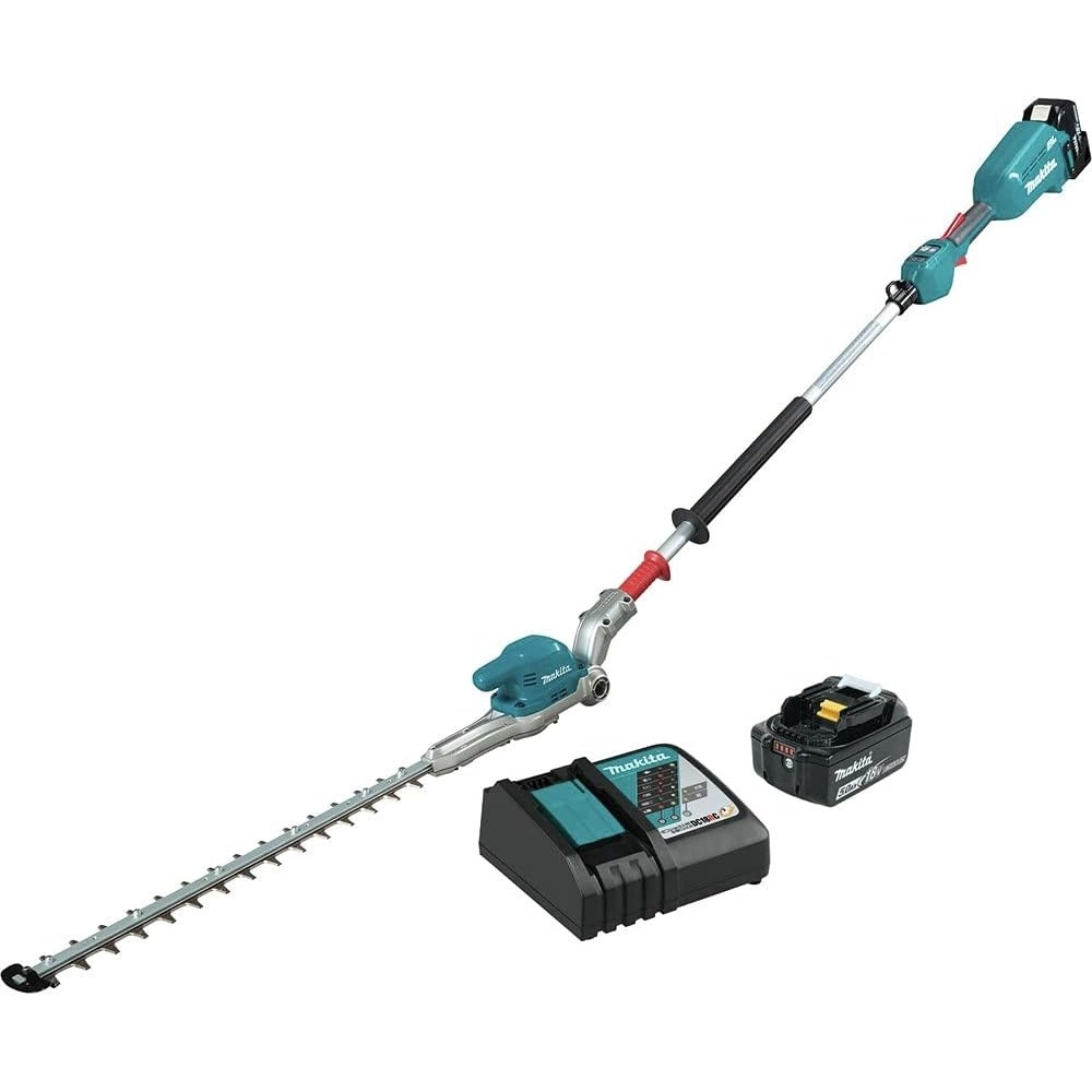 image:imageMakita XNU01T LithiumIon Brushless Cordless 18V LXT 20 Articulating Pole Hedge Trimmer Kit 50Ah TealHedger Kit