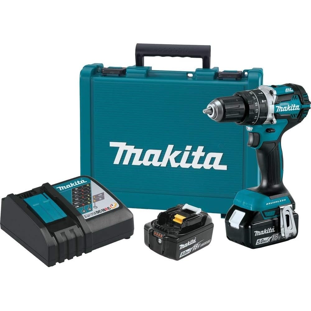 image:imageMakita XPH12R 18V LXT LithiumIon Compact Brushless Cordless 12 Hammer DriverDrill Kit 20AhKit w 50Ah Batteries