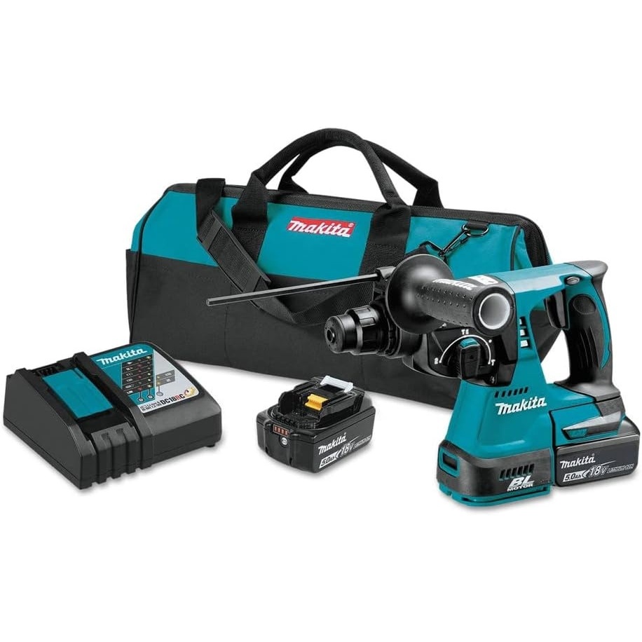 image:imageMakita XRH01T 18V LXT LithiumIon Brushless Cordless 1 Rotary Hammer Kit 50AhRotary Hammer Kit