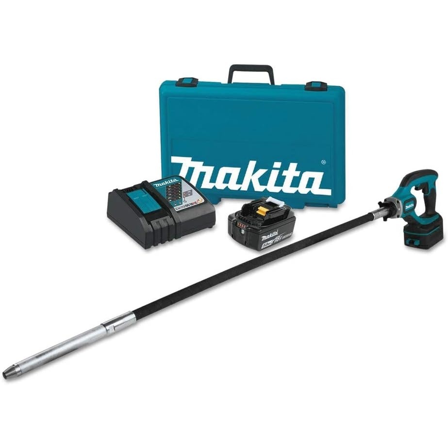 image:imageMakita XRV01T 18V LXT LithiumIon Cordless 4 Concrete Vibrator Kit 50AhKit