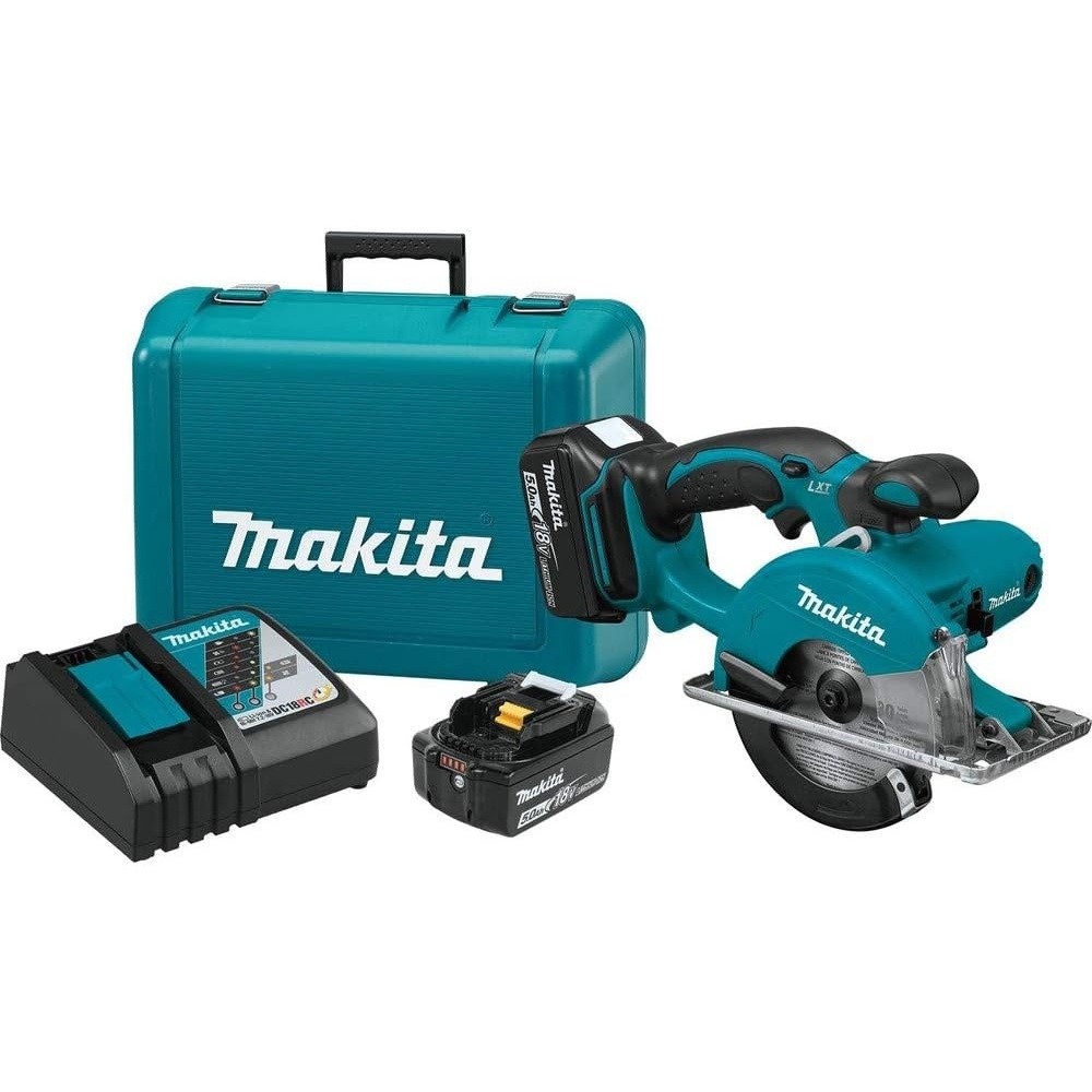 image:imageMakita XSC01T 18V LXT LithiumIon Cordless 538 Metal Cutting Saw Kit 50AhKit w 50Ah Batteries