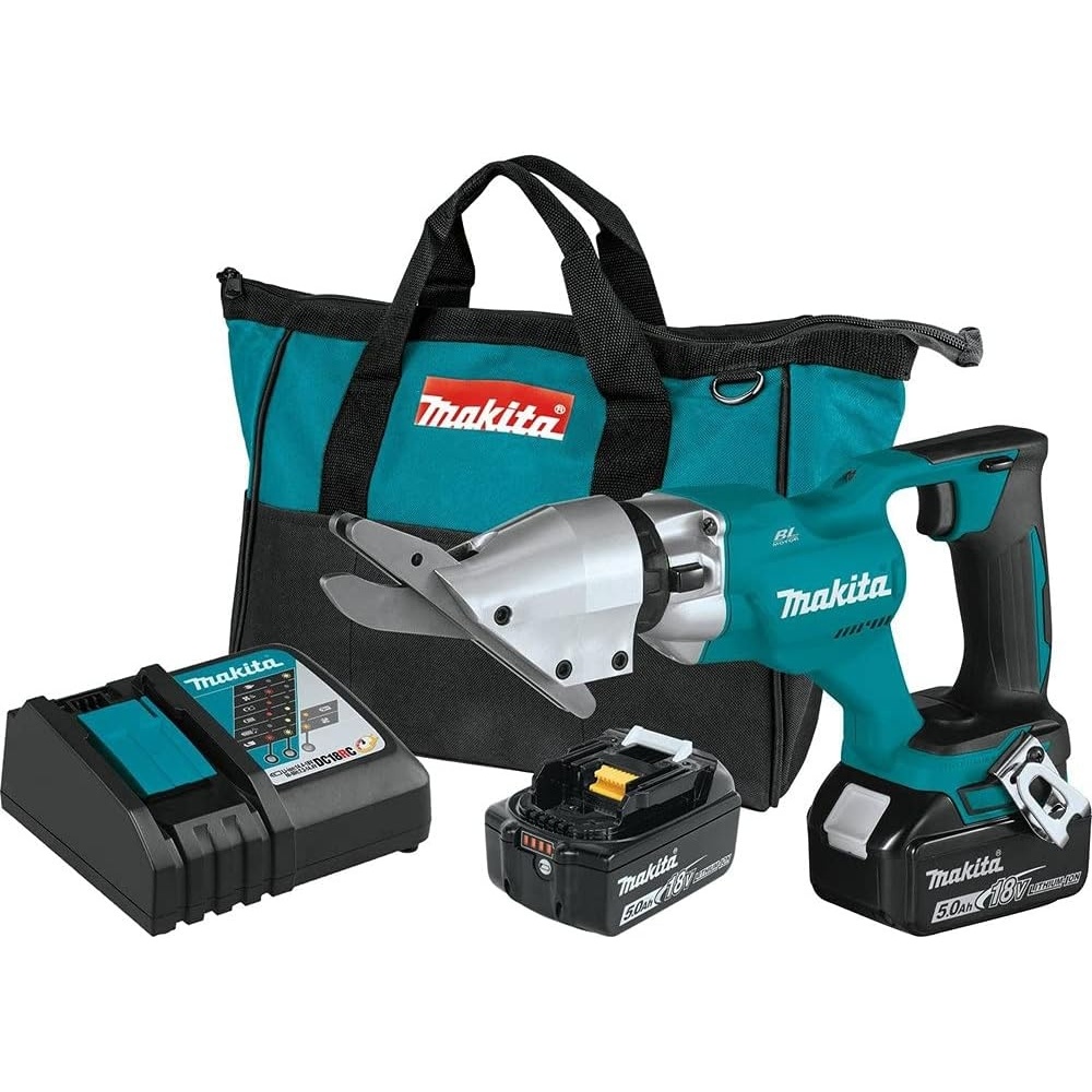 image:imageMakita XSJ05T 18V LXT LithiumIon Brushless Cordless 12 Fiber Cement Shear Kit 50Ah