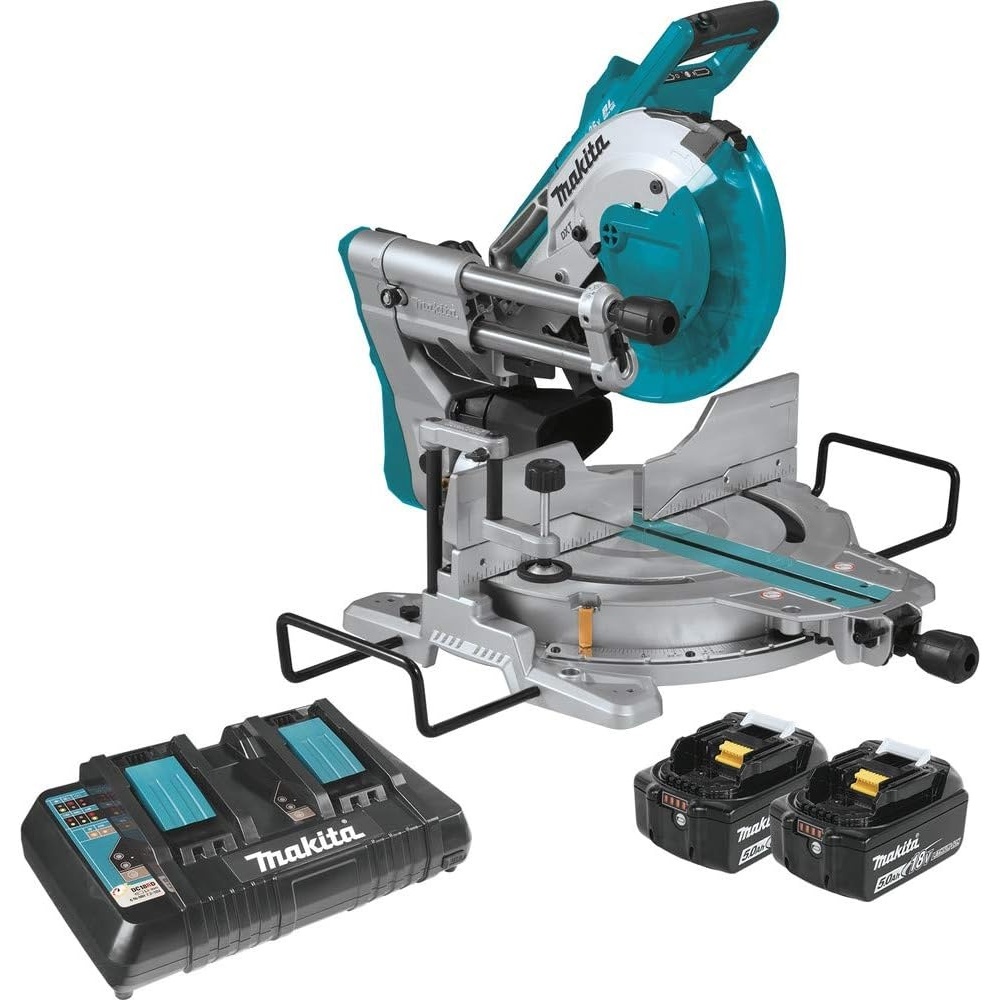 image:imageMakita XSL06PT 18V x2 LXT LithiumIon 36V Brushless Cordless 10 DualBevel Sliding Compound Miter Saw with Laser Kit 50AhMiter Saw