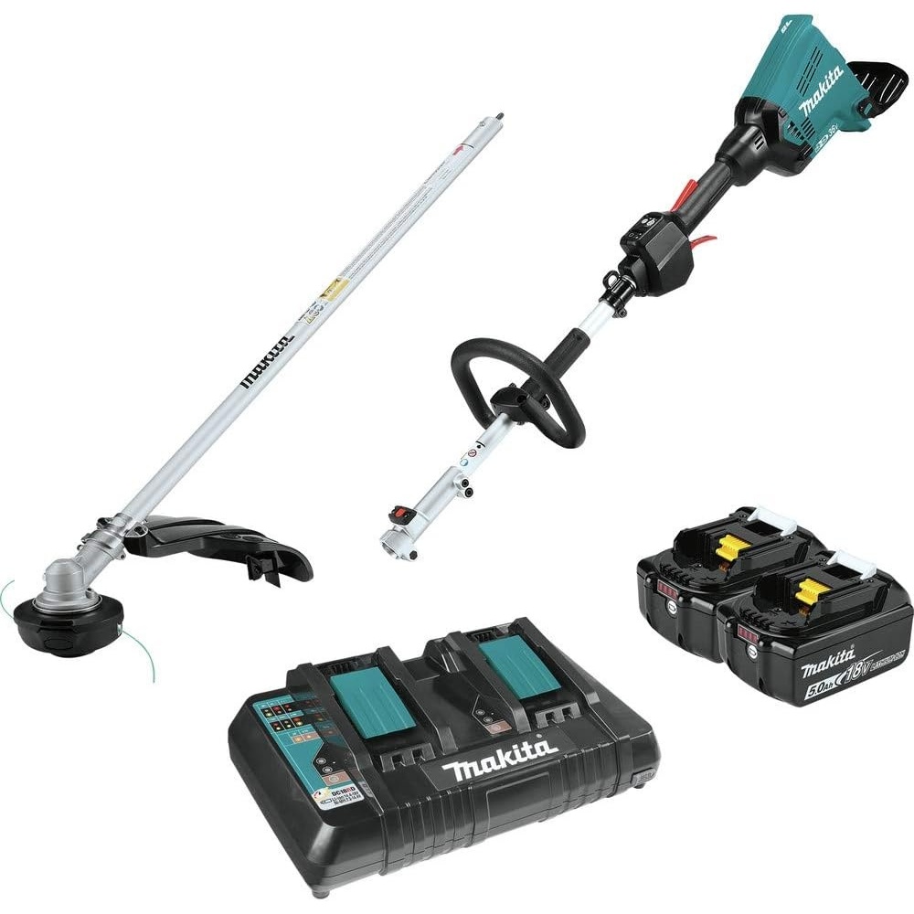 image:imageMakita XUX01M5PT 36V 18V X2 LXT Brushless Couple Shaft Power Head Kit with String Trimmer Attachment 50AhKit w String Trimmer Attachment