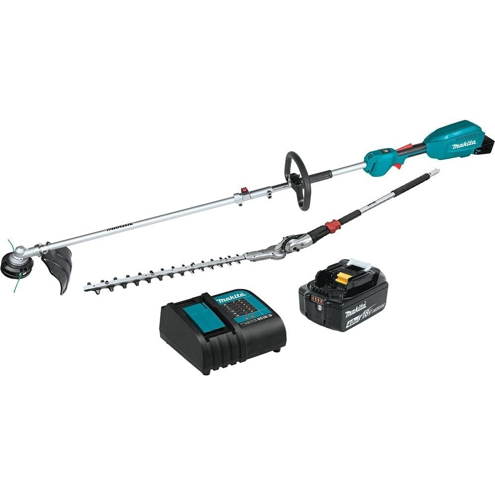 image:imageMakita XUX02SM1X2 18V LXT LithiumIon Brushless Cordless Couple Shaft Power Head Kit w 13 String Trimmer amp 20 Hedge Trimmer Attachments 40AhCouple Shaft Power Head Kit