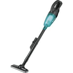 Makita XLC02R1B 18V LXT Lithium-Ion Compact Cordless Vacuum Kit (2.0Ah), Black/Greenish Blue | Compact Lightweight | Strong Suction | Bagless Collection System | Rechargeable Power Source | Convenient Portable Cleaning(Bare Tool)