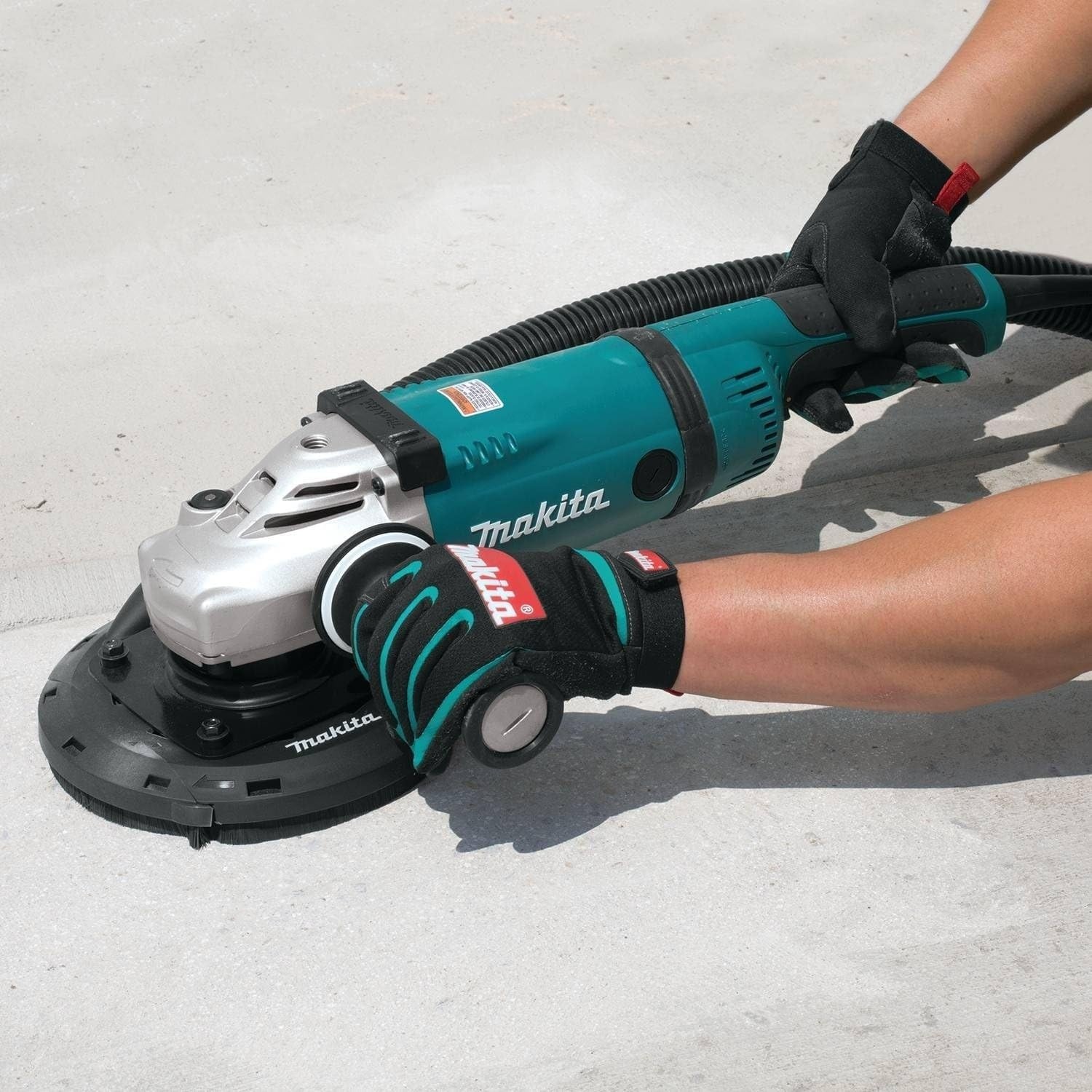 image:imageMakita 1952365 412 5 Dust Extraction Surface Grinding Shroud Dust Collection Concrete Finishing Coating Removal Flush Edge Access Vacuum Ready7