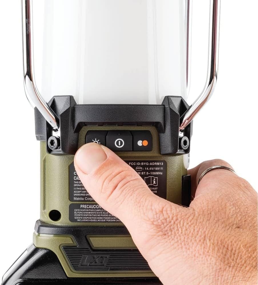 image:imageMakita ADRM13 Outdoor Adventure 18V LXT Bluetooth Radio and LED Lantern Bluetooth Radio and LED Lantern