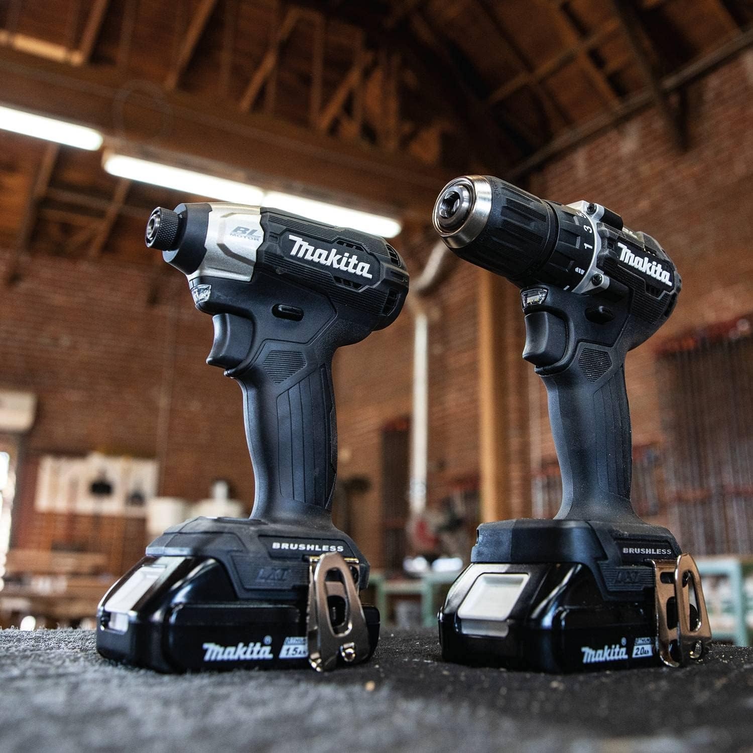image:imageMakita CX203SYB 18V LXT LithiumIon SubCompact Brushless Cordless 2Pc Combo Kit 15Ah SubCompact Design Includes Drill Driver And Impact Driver Two 15AH Batteries Charger IncludedCombo Kit