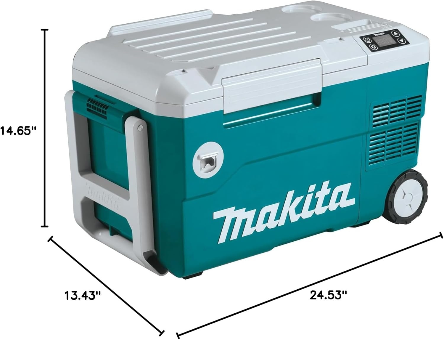 image:imageMakita DCW180Z 18V X2 LXT LithiumIon 12V24V DC Auto and AC CoolerWarmer Tool Only 12V24V DC and AC power Toolonly configurationCoolerWarmer