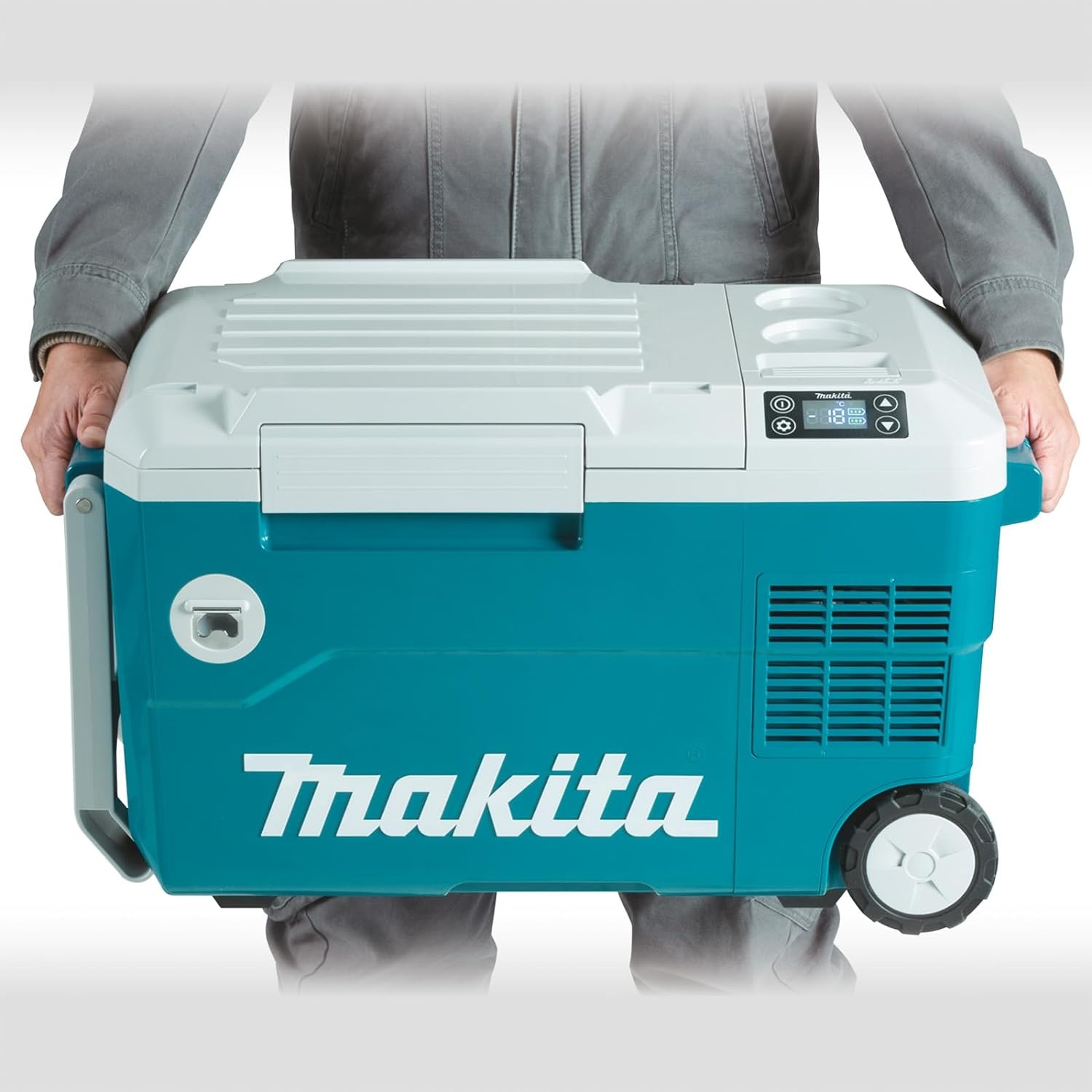 image:imageMakita DCW180Z 18V X2 LXT LithiumIon 12V24V DC Auto and AC CoolerWarmer Tool Only 12V24V DC and AC power Toolonly configurationCoolerWarmer