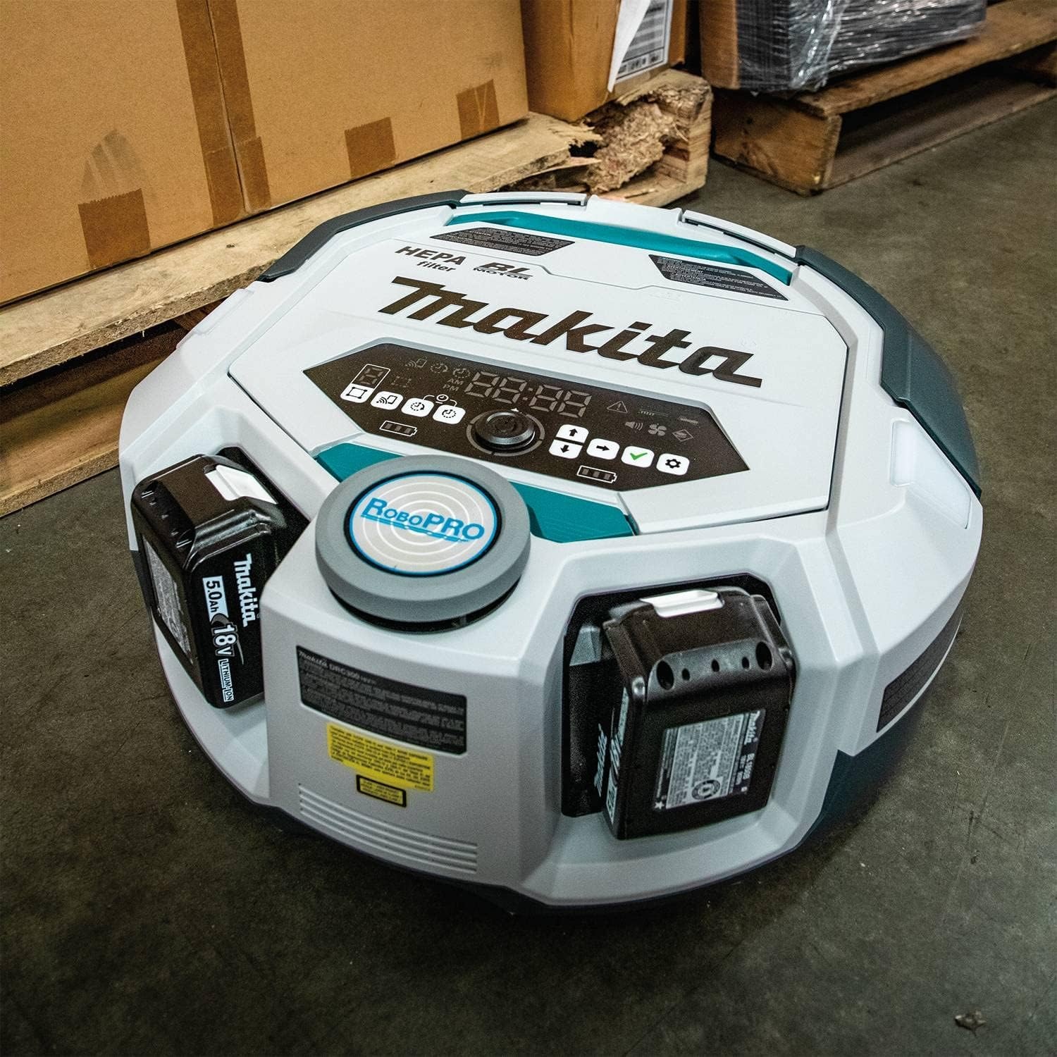 image:imageMakita DRC300PT 18V X2 LXT Brushless Cordless Smart Robotic HEPA Filter Vacuum Kit 50Ah