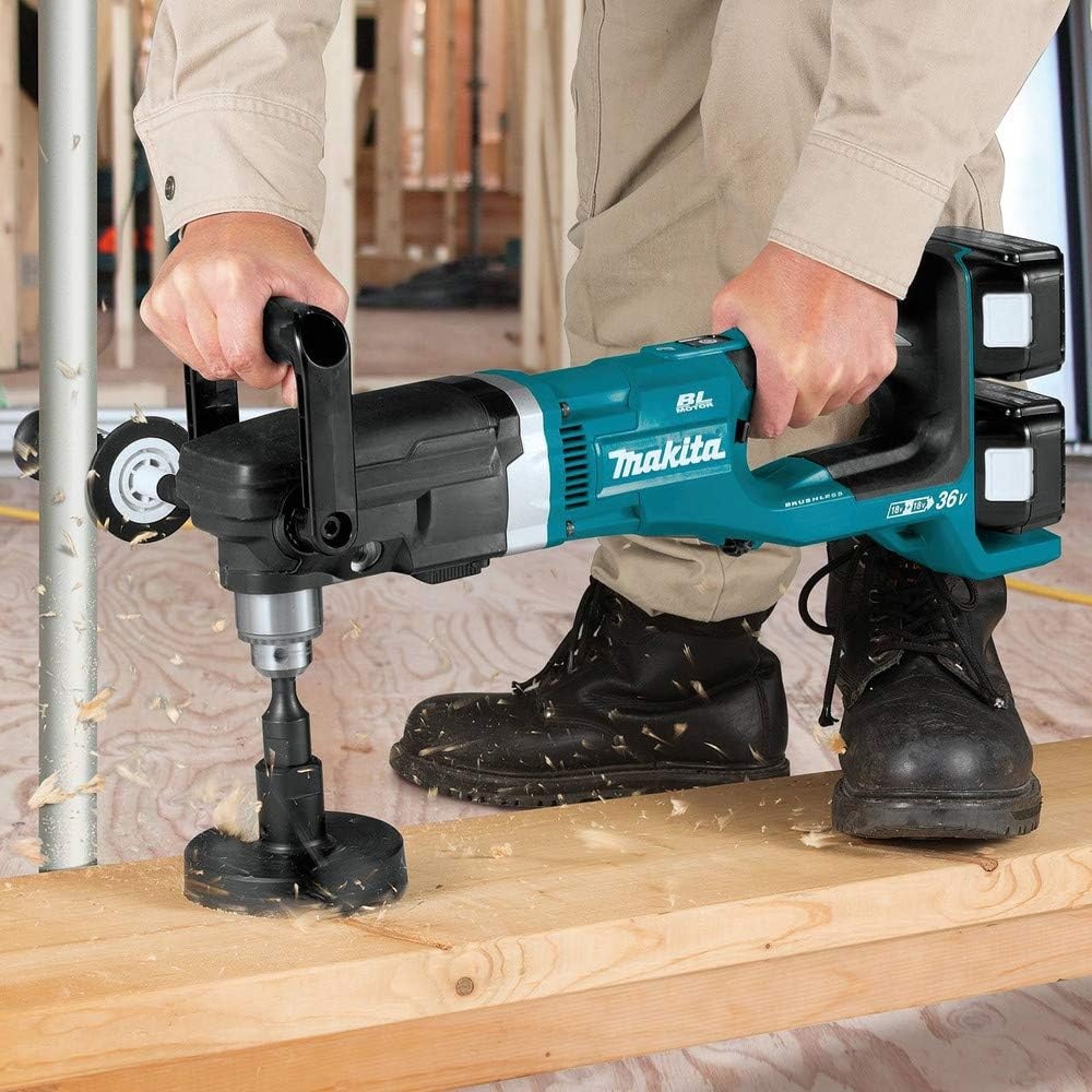 image:imageMakita XAD03Z 18V X2 LXT LithiumIon 36V Brushless Cordless 12 Right Angle Drill Tool OnlyKit w two 50Ah batteries