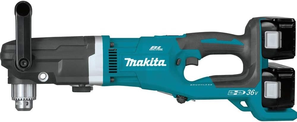 image:imageMakita XAD03Z 18V X2 LXT LithiumIon 36V Brushless Cordless 12 Right Angle Drill Tool OnlyKit w two 50Ah batteries