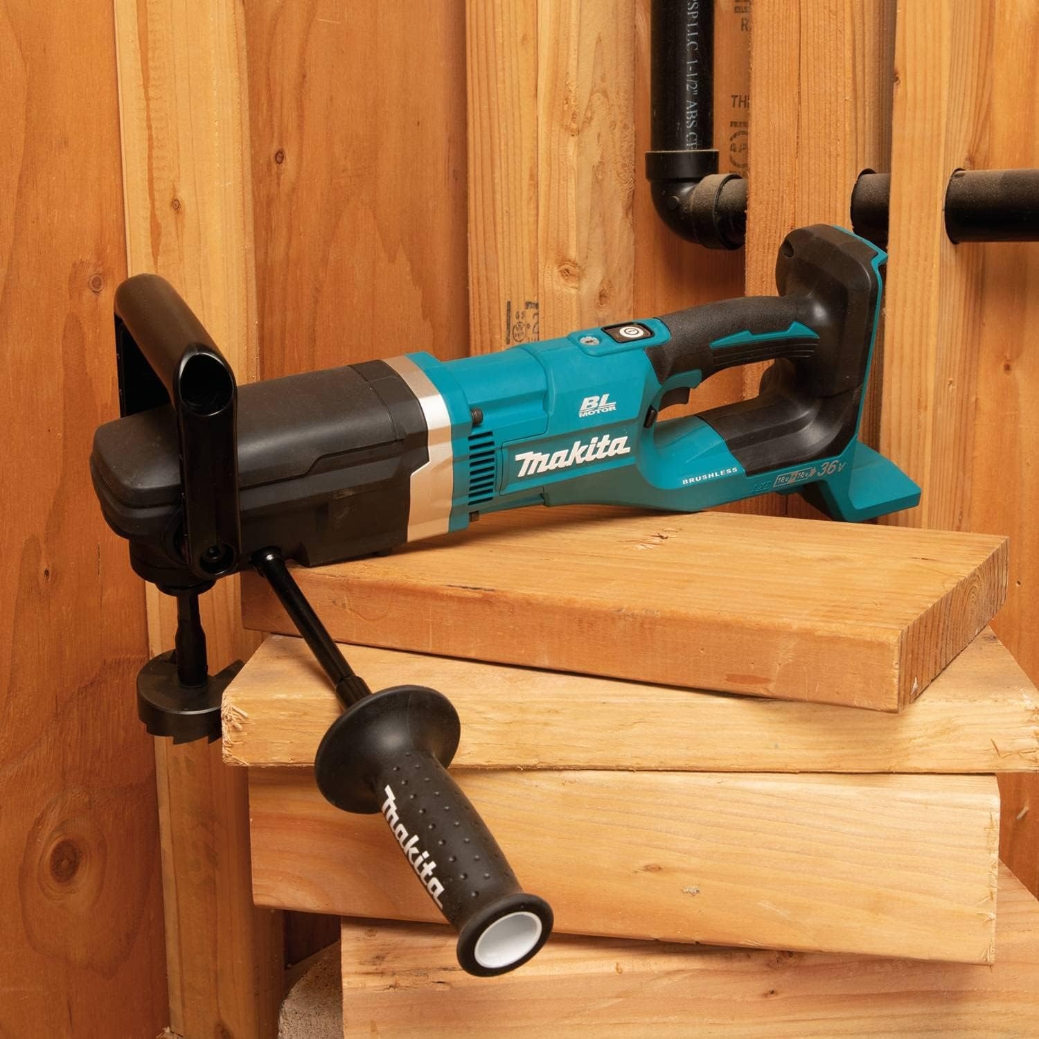 image:imageMakita XAD04Z 36V 18V X2 LXT Brushless Cordless 716 Hex Right Angle Drill Tool OnlyRight Angle Drill Tool Only