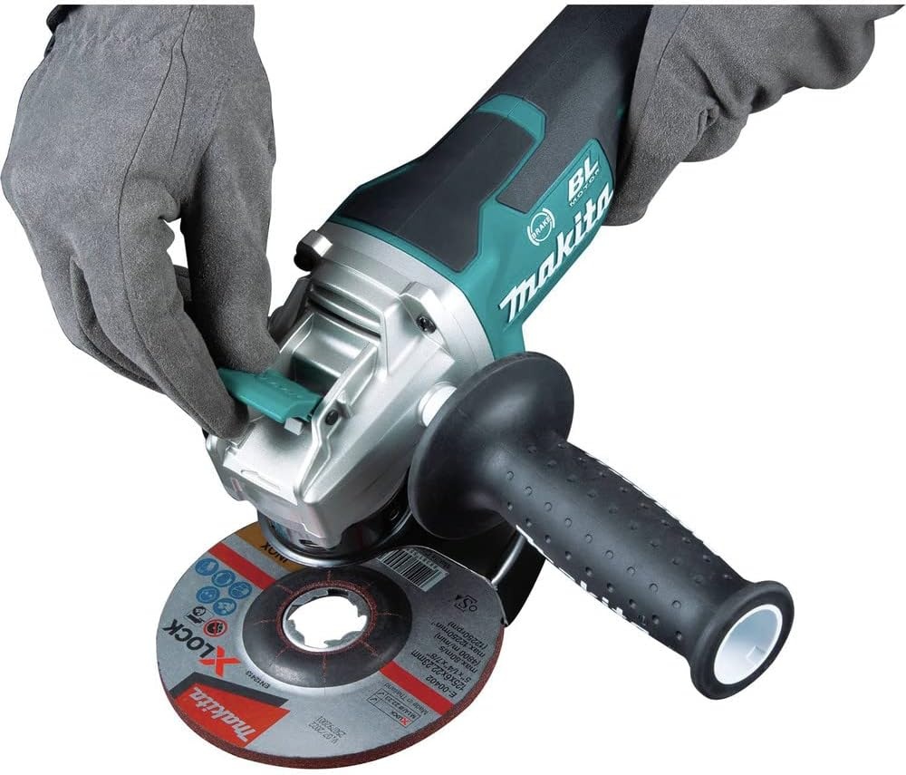 image:imageMakita XAG26Z 18V LXT LithiumIon Brushless Cordless 412 5 Paddle Switch XLOCK Angle Grinder with AFT Tool Only
