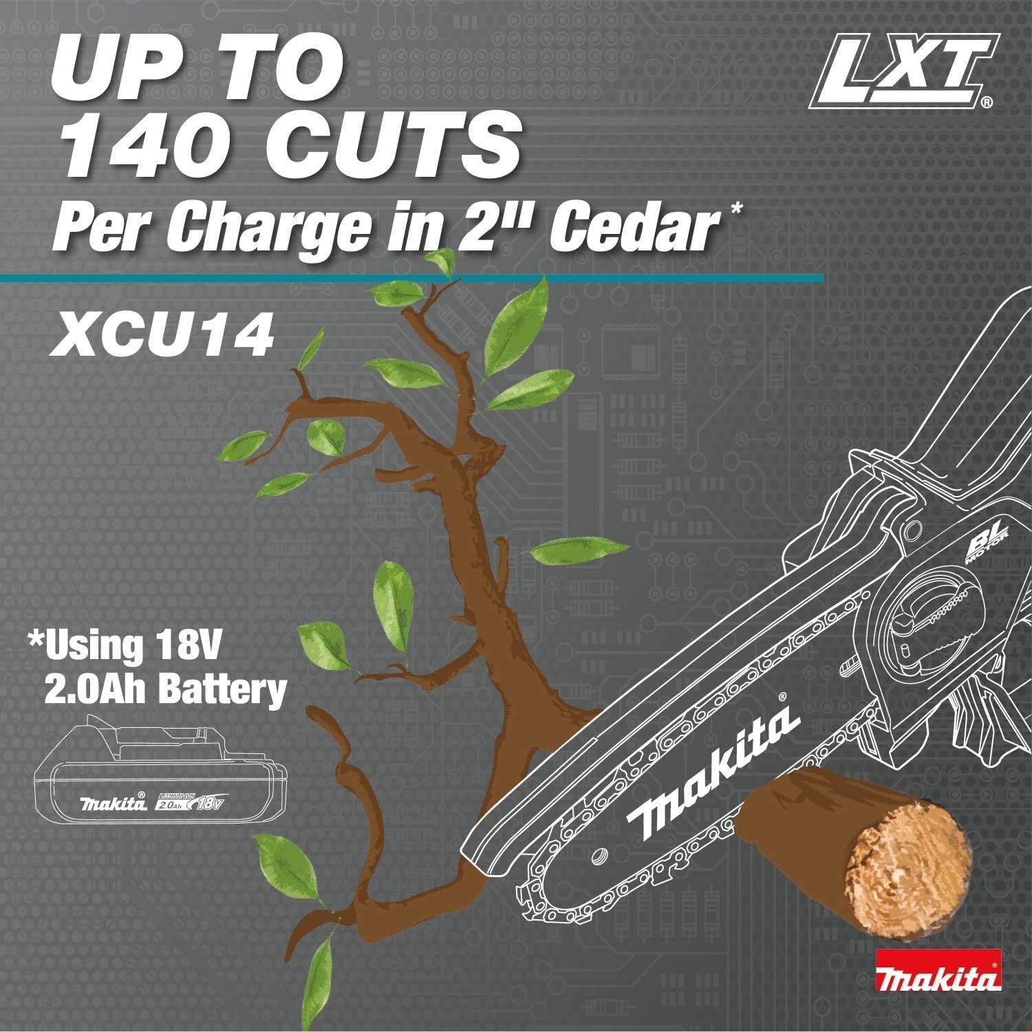 image:imageMakita XCU14Z 18V LXT LithiumIon Brushless Cordless 6 Pruning Saw Tool Only
