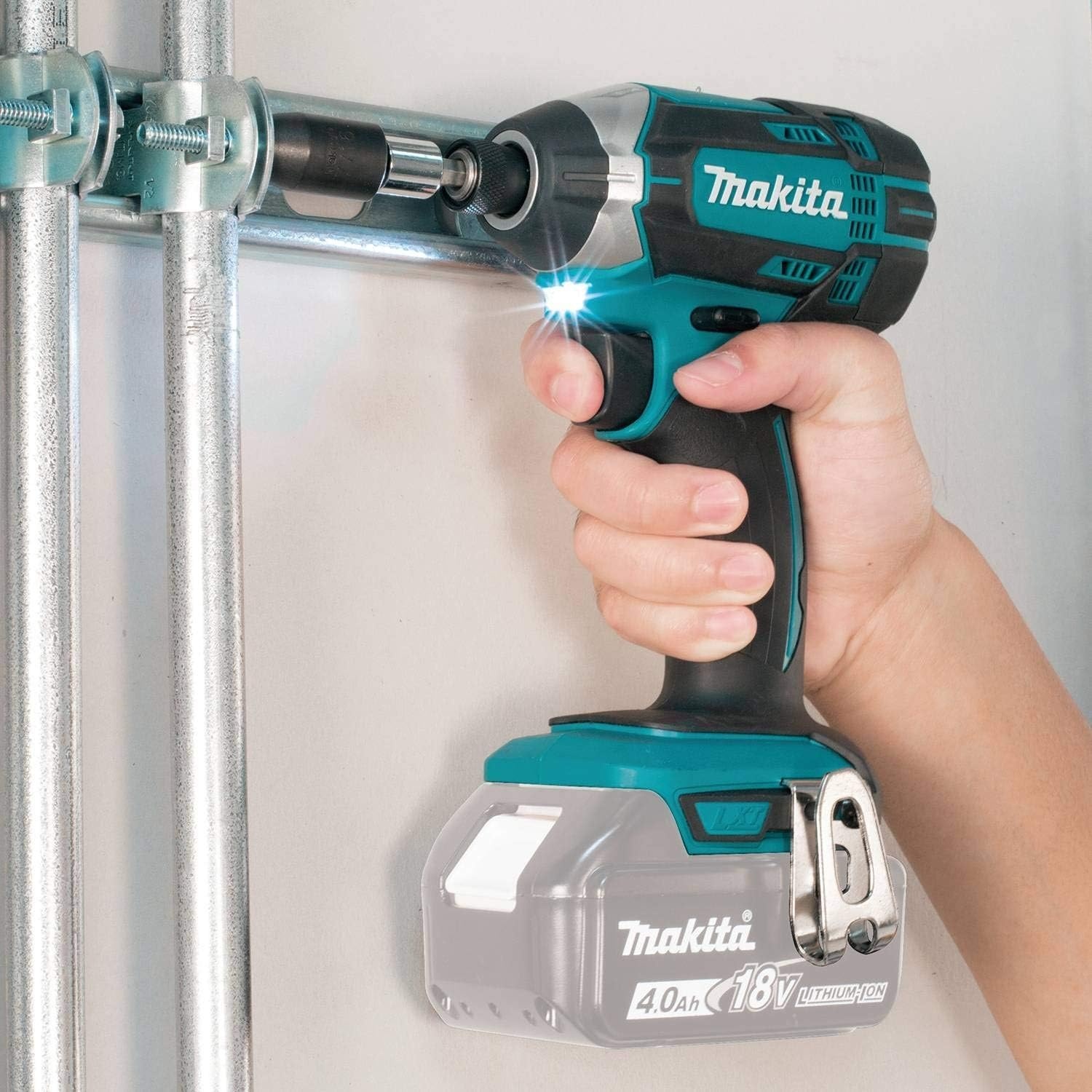 image:imageMakita XDT11Z 18V LXT LithiumIon Cordless Impact Driver Tool Only Variable Speed BuiltIn LED Light Compact Design 14 Hex Chuck Battery amp Charger Not IncludedBare Tool