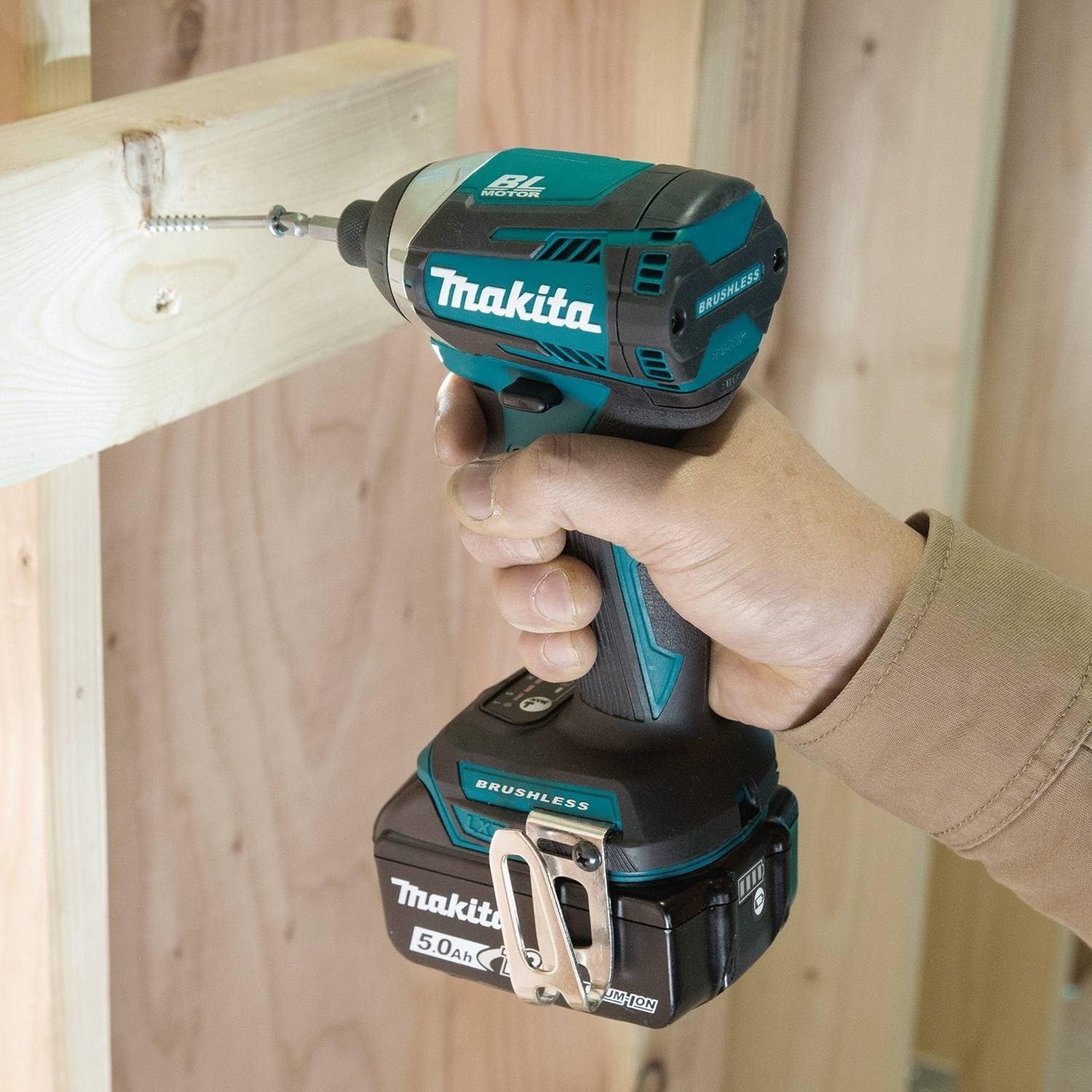 image:imageMakita XDT14T 18V LXT LithiumIon Brushless Cordless QuickShift Mode 3Speed Impact Driver Kit 50AhOne Size