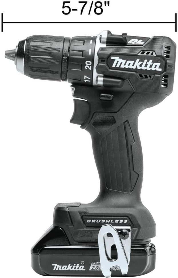 image:imageMakita XFD15RB 18V LXT LithiumIon SubCompact Brushless Cordless 12 DriverDrill Kit 20Ah Black
