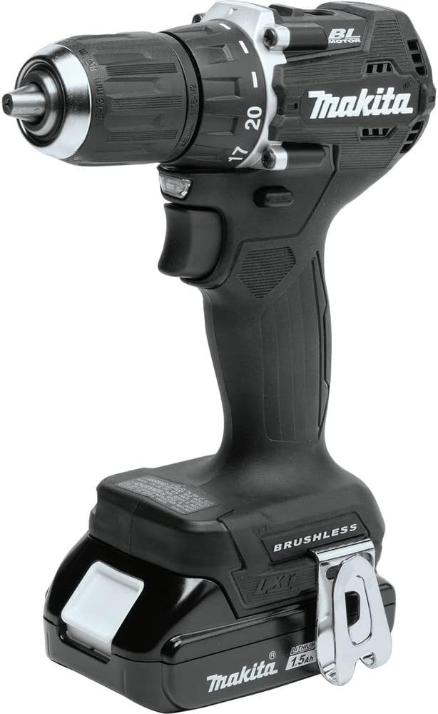 image:imageMakita XFD15SY1B 18V LXT LithiumIon SubCompact Brushless Cordless 12 DriverDrill Kit 15Ah