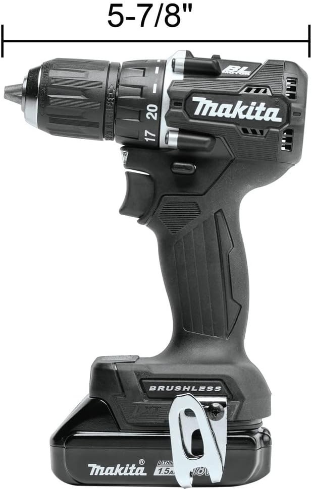 image:imageMakita XFD15SY1B 18V LXT LithiumIon SubCompact Brushless Cordless 12 DriverDrill Kit 15Ah