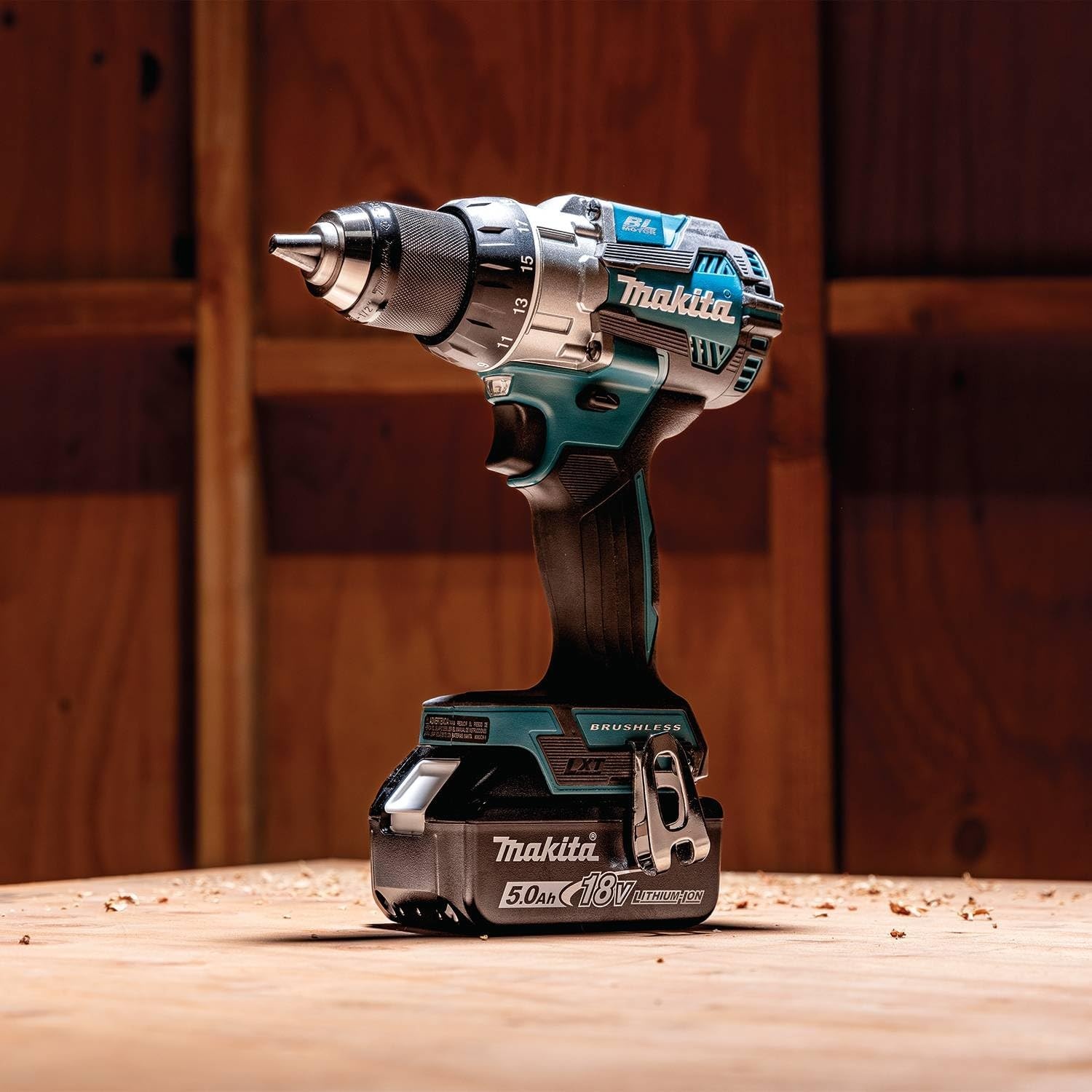 image:imageMakita XFD16T 18V LXT LithiumIon Brushless Cordless 12 DriverDrill Kit 50Ah