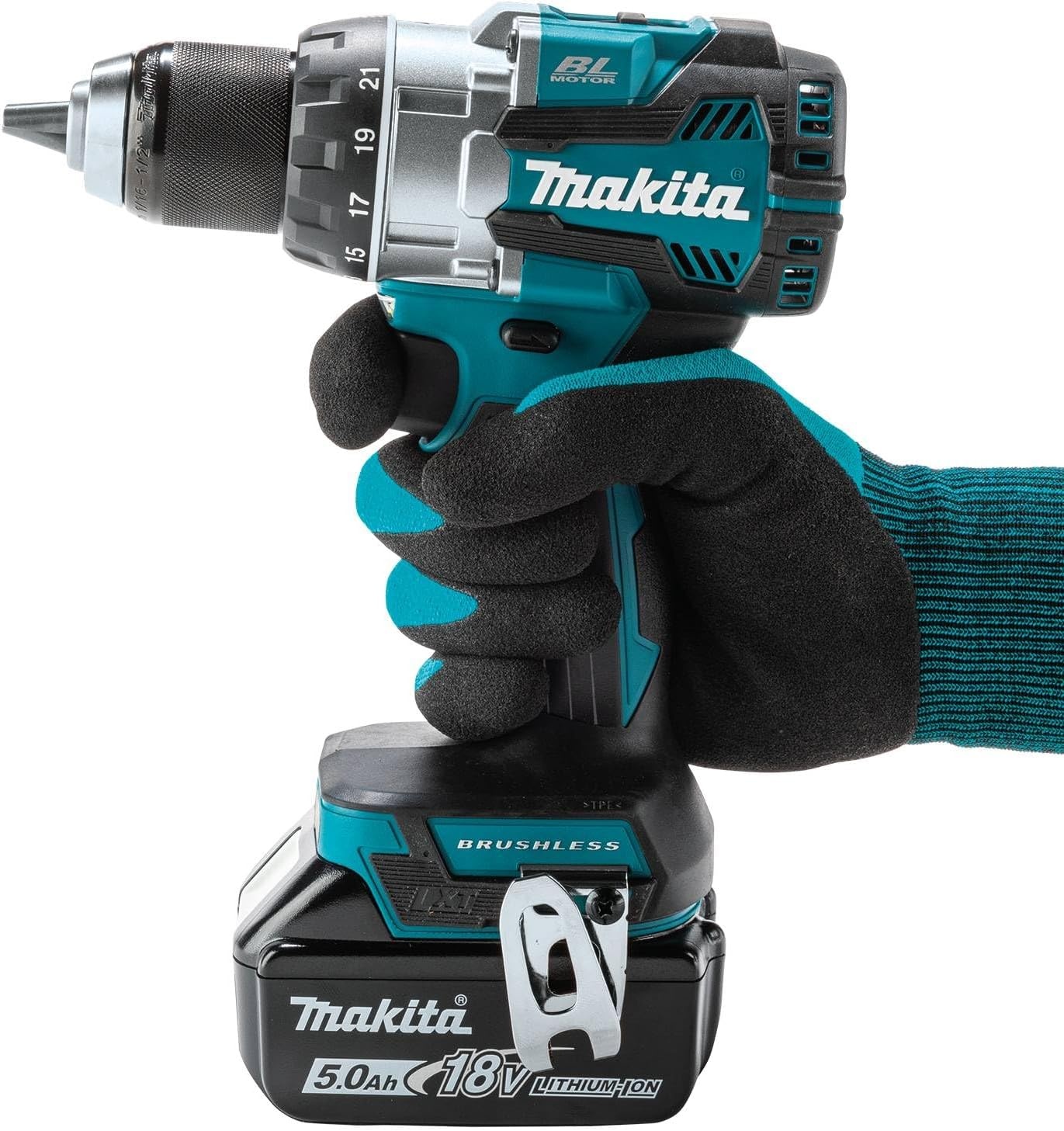 image:imageMakita XFD16T 18V LXT LithiumIon Brushless Cordless 12 DriverDrill Kit 50Ah