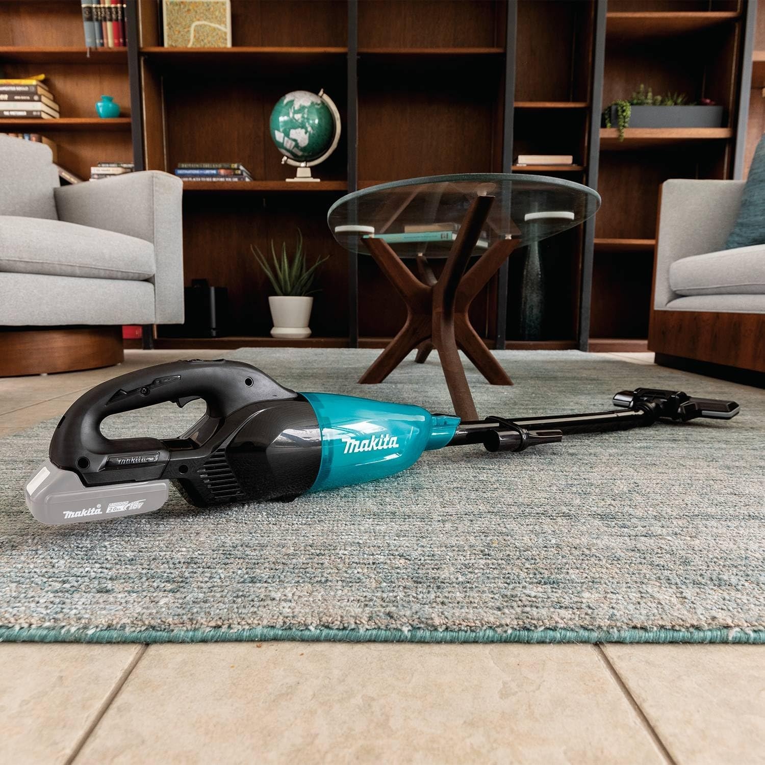 image:imageMakita XLC08ZB 18V LXT Lithiumion Compact Brushless Cordless Vacuum Trigger wLock Tool Only