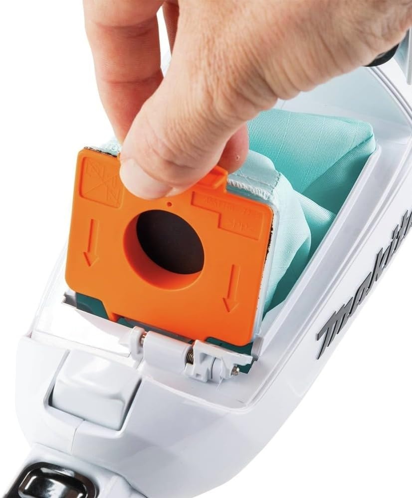 image:imageMakita XLC10ZW 18V LXT Lithiumion Compact Brushless Cordless 4 Speed Vacuum wPush Button and Dust Bag Tool Only