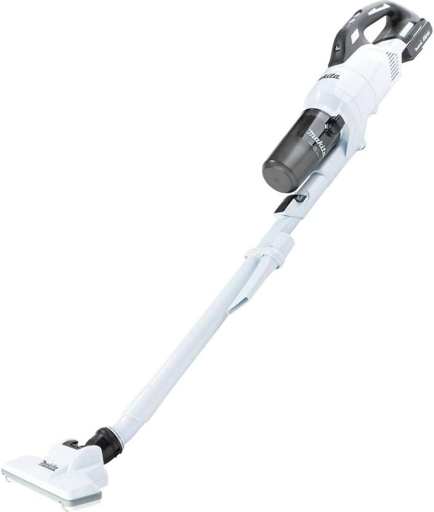 image:imageMakita XLC11R1W 18V LXT Lithiumion Compact Brushless Cordless Cyclonic 4Speed Stick Vacuum Kit 20Ah