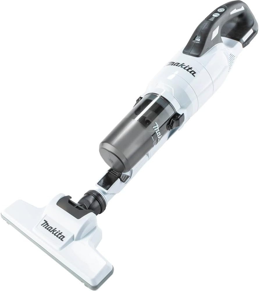 image:imageMakita XLC11R1W 18V LXT Lithiumion Compact Brushless Cordless Cyclonic 4Speed Stick Vacuum Kit 20Ah