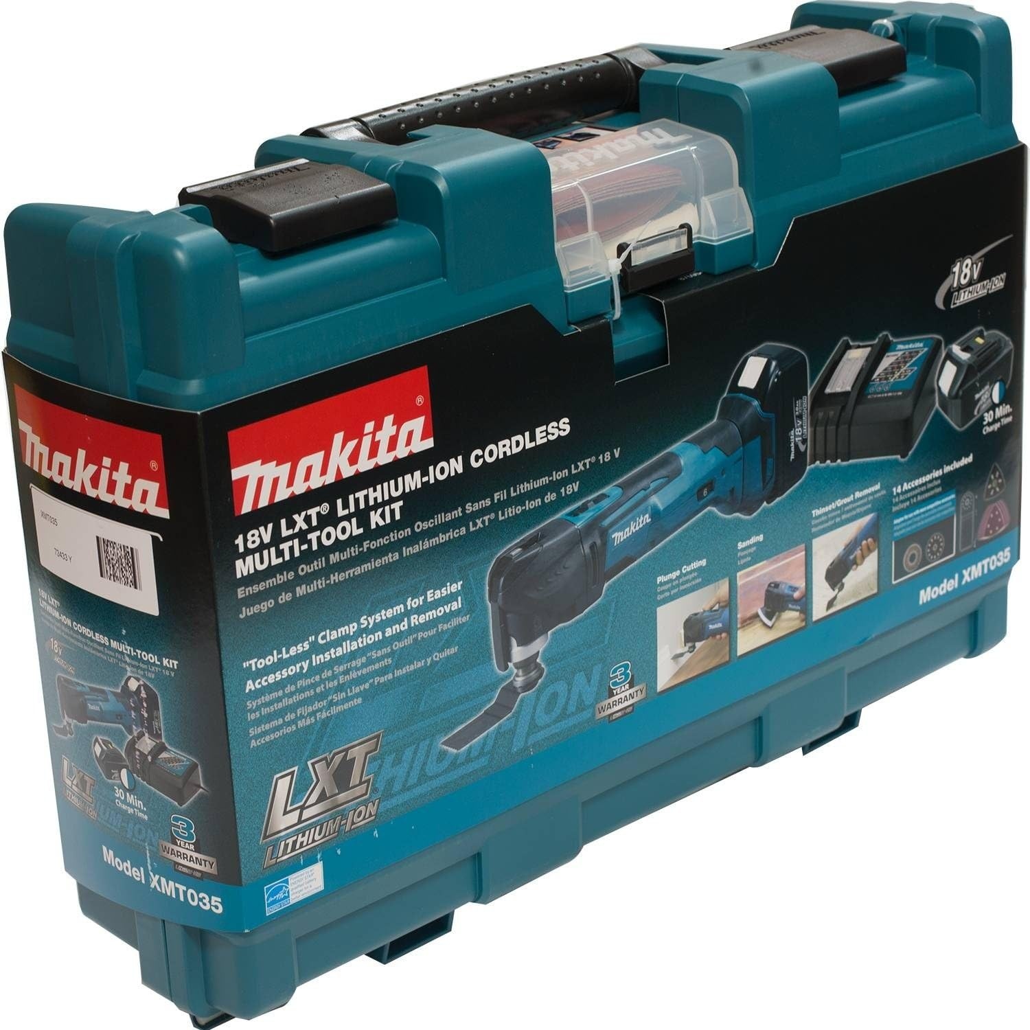 image:imageMakita XMT035 18V LXT LithiumIon Cordless MultiTool Kit 30Ah
