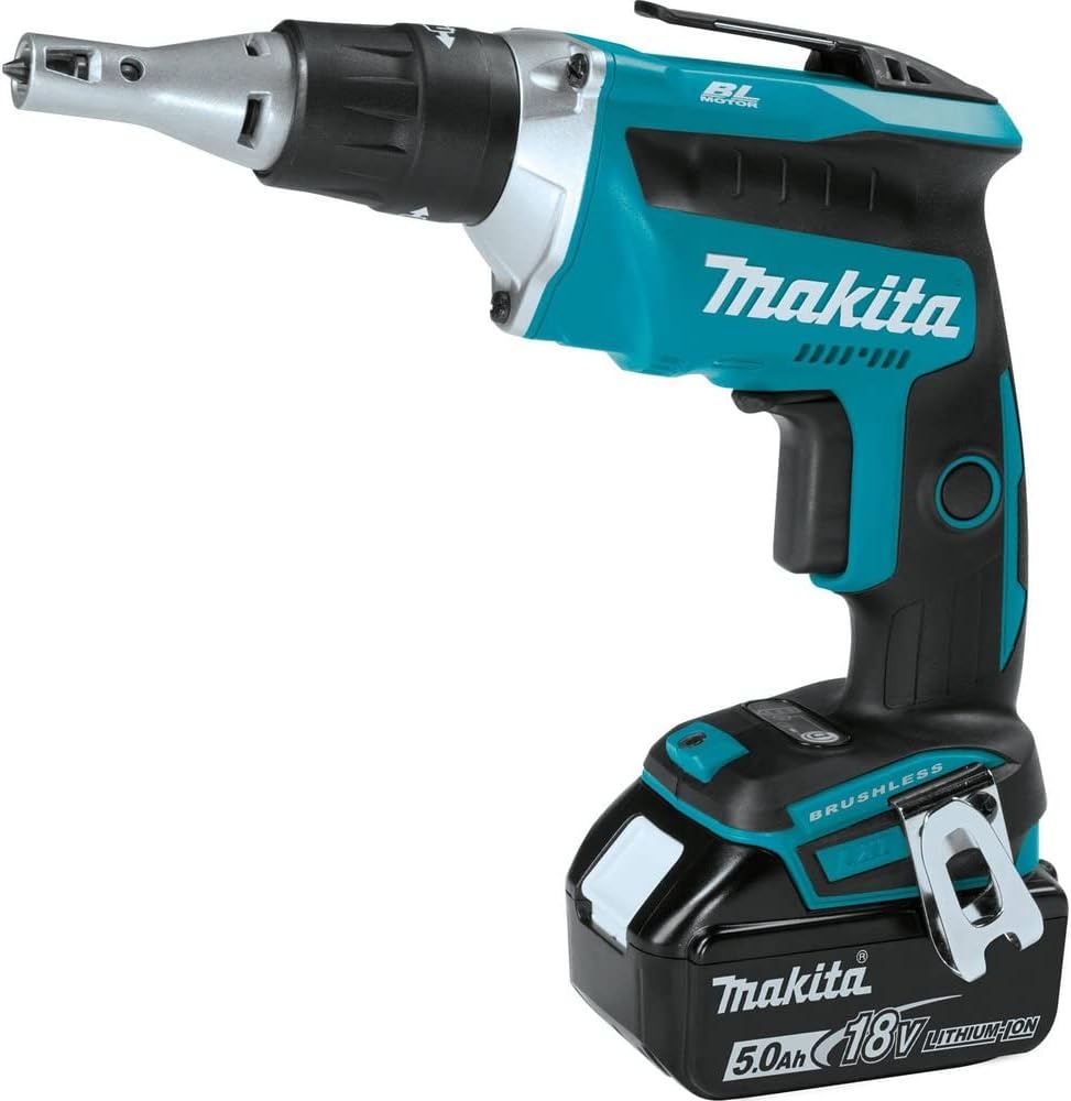 image:imageMakita XSF03T 18V LXT LithiumIon COMPACT Brushless Cordless Drywall Screwdriver Kit 50AhKit 50Ah