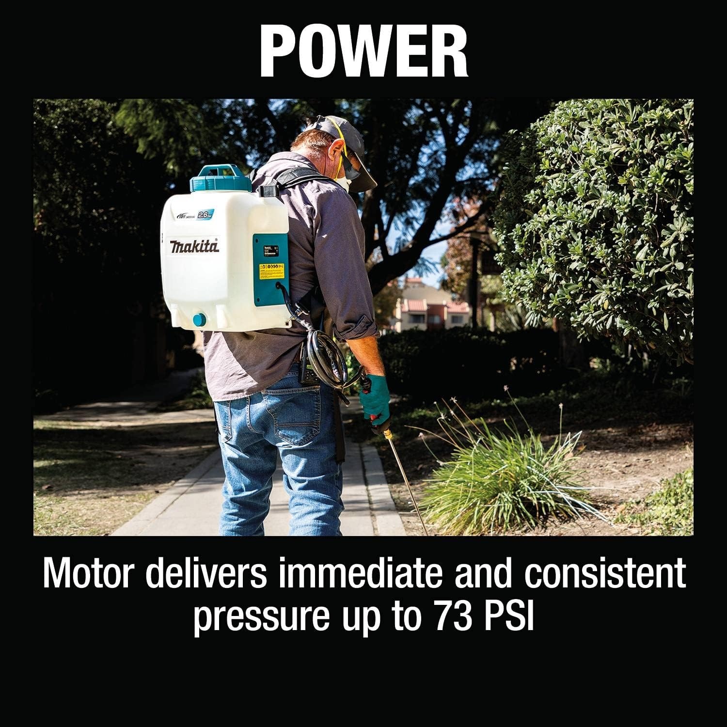 image:imageMakita XSU01SM1 18V LXT LithiumIon Cordless 26 Gallon Backpack Sprayer Kit 40Ah