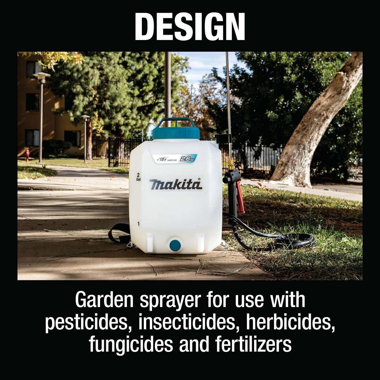 image:imageMakita XSU01SM1 18V LXT LithiumIon Cordless 26 Gallon Backpack Sprayer Kit 40Ah