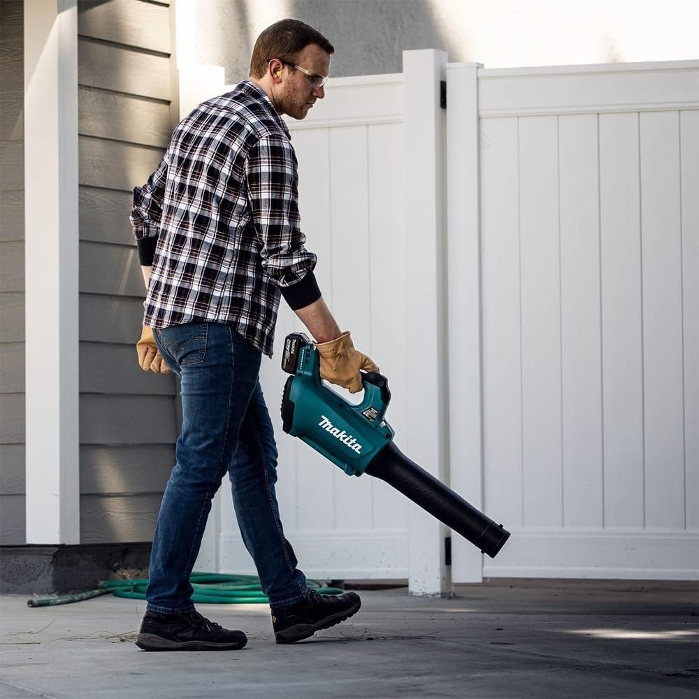 image:imageMakita XT287SM1 18V LXT LithiumIon Brushless Cordless 2Pc Combo Kit 40Ah Blower and string trimmer up to 116 MPH and 459 CFM rapidload headHandheld