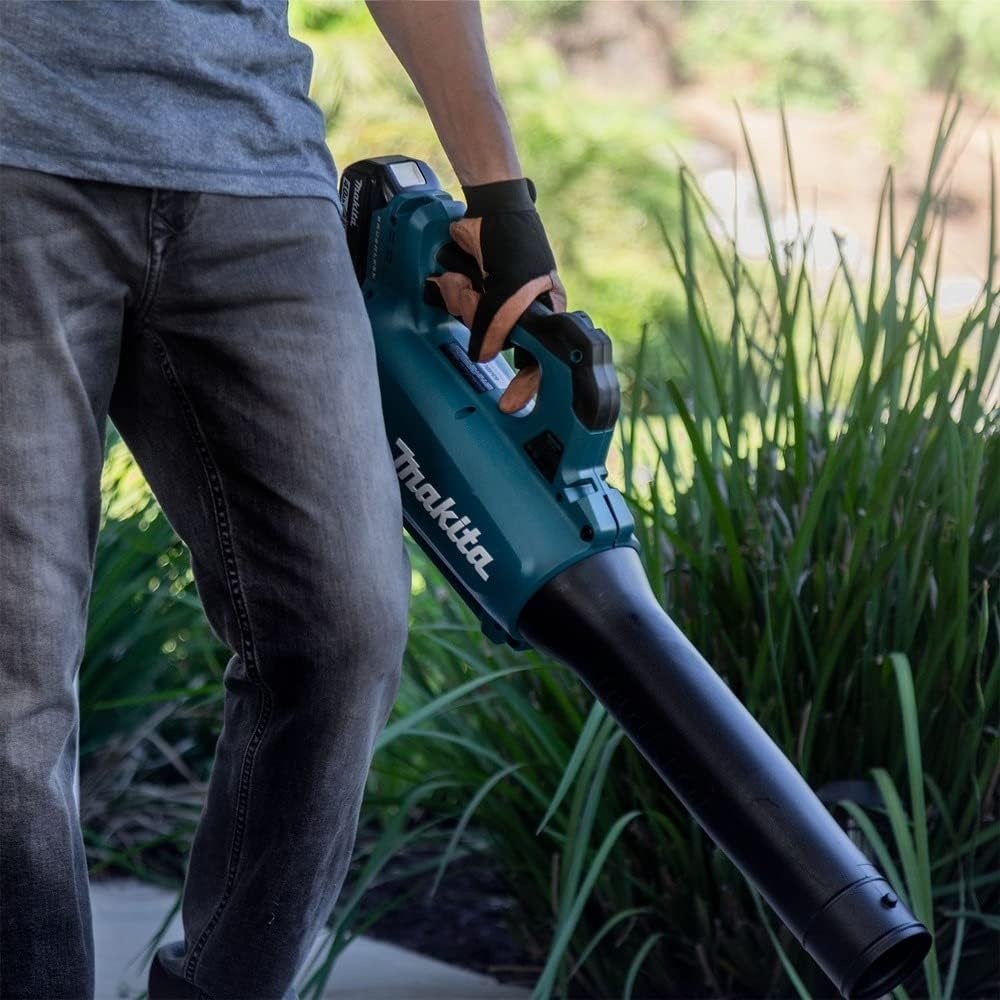 image:imageMakita XT287SM1 18V LXT LithiumIon Brushless Cordless 2Pc Combo Kit 40Ah Blower and string trimmer up to 116 MPH and 459 CFM rapidload headHandheld